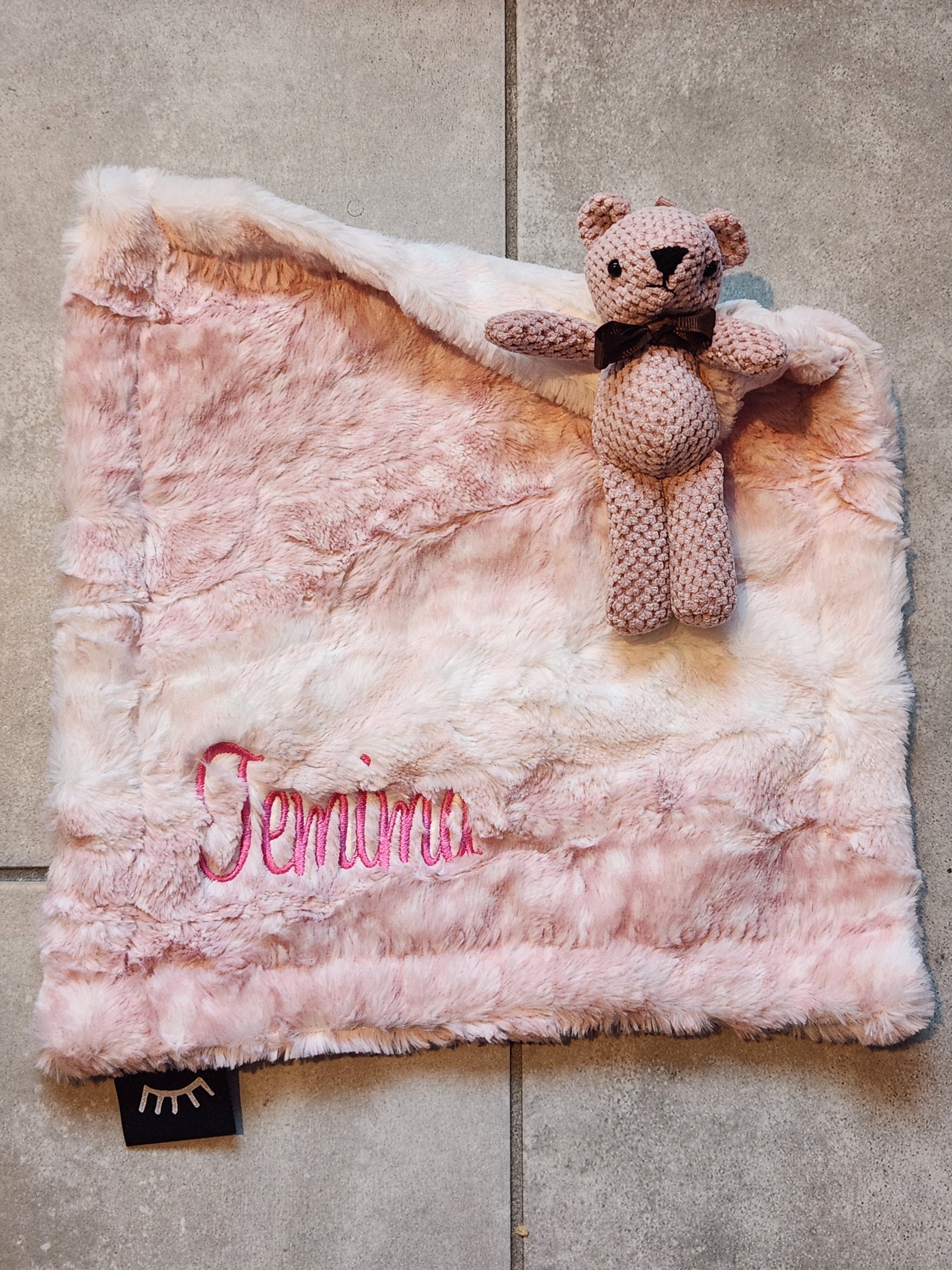 Cibirian Mauve Bear Minky Lovie