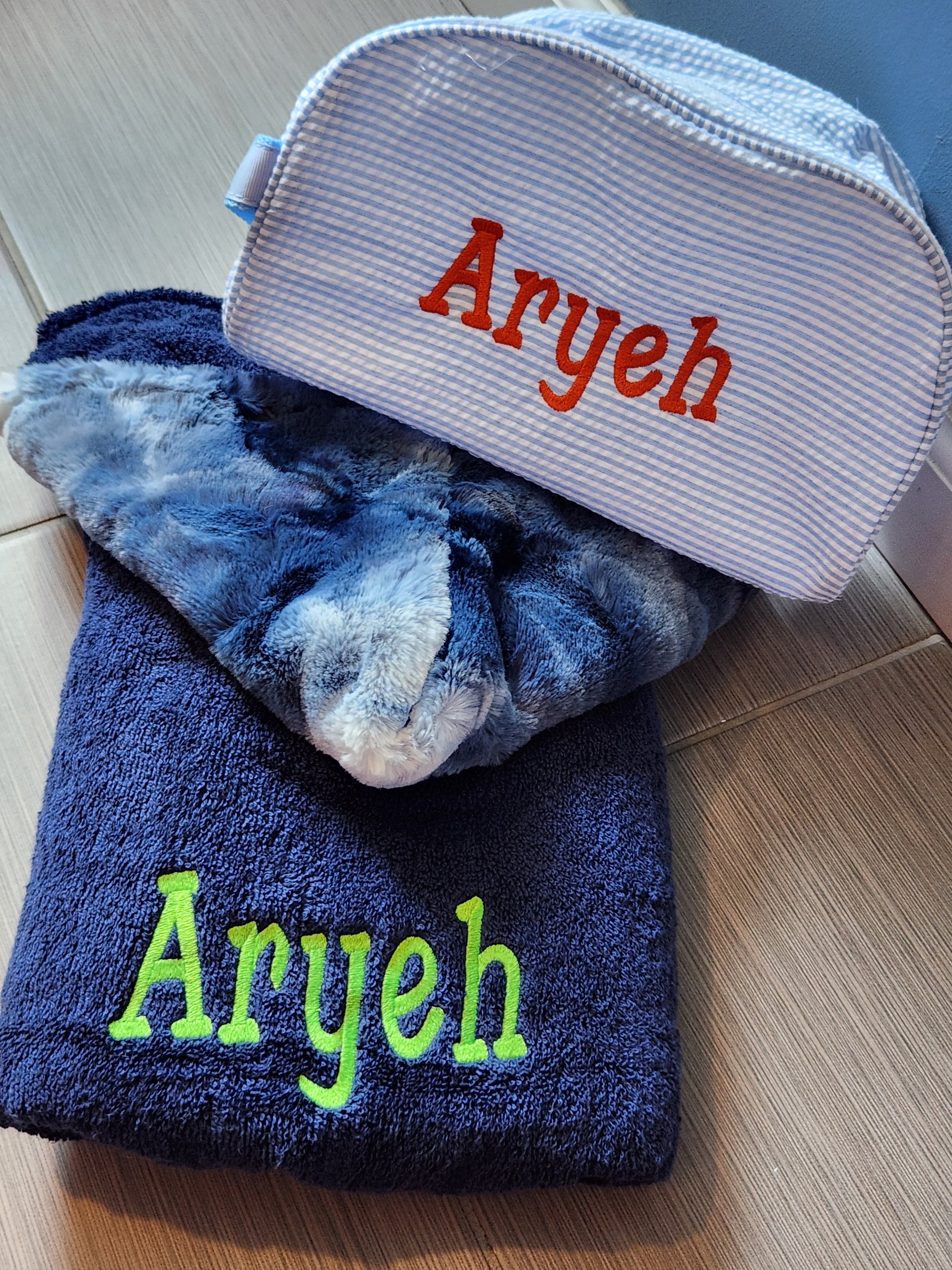 Sorbet Navy Hooded Towel