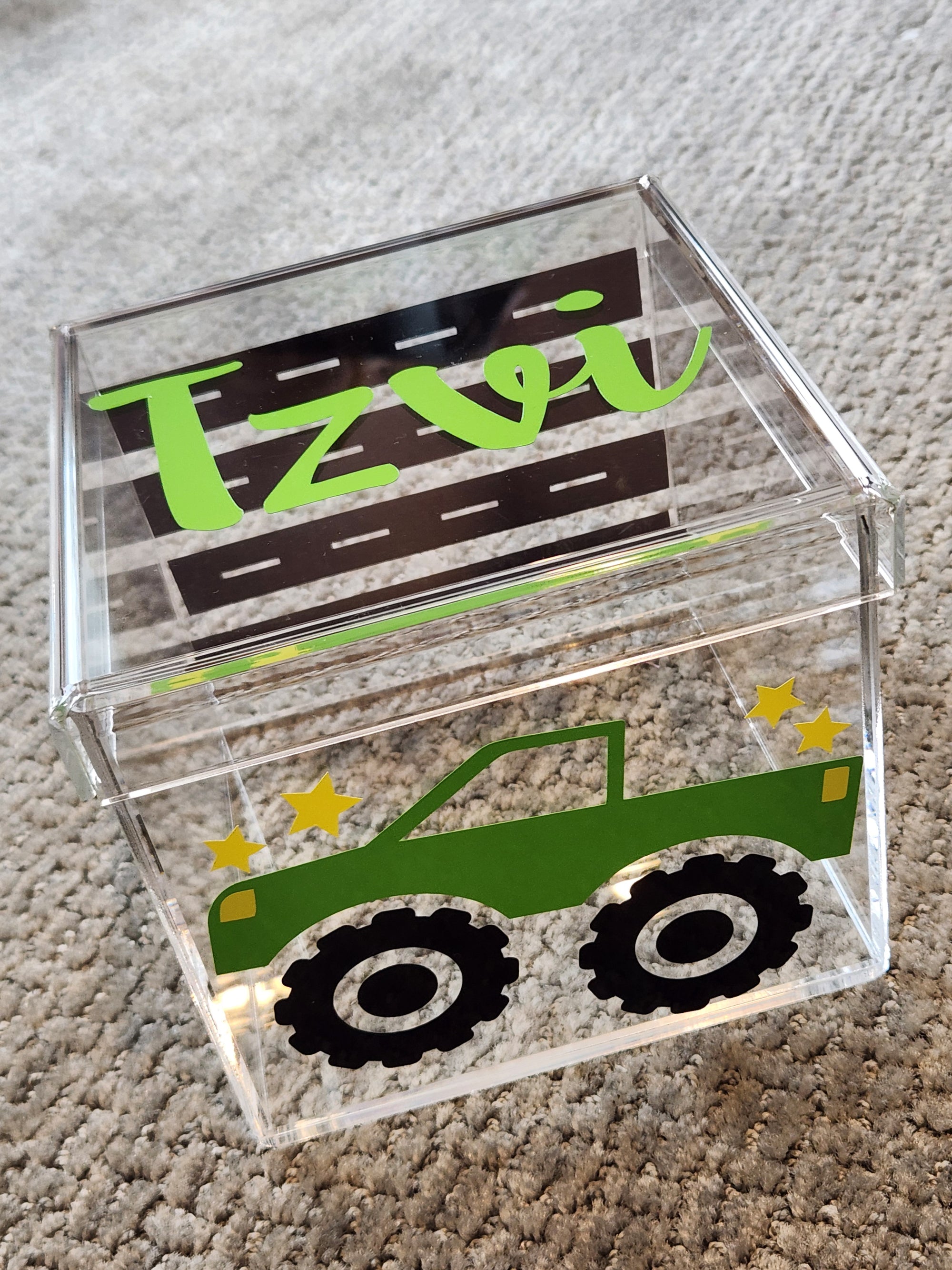 Monster Truck Lucite Box