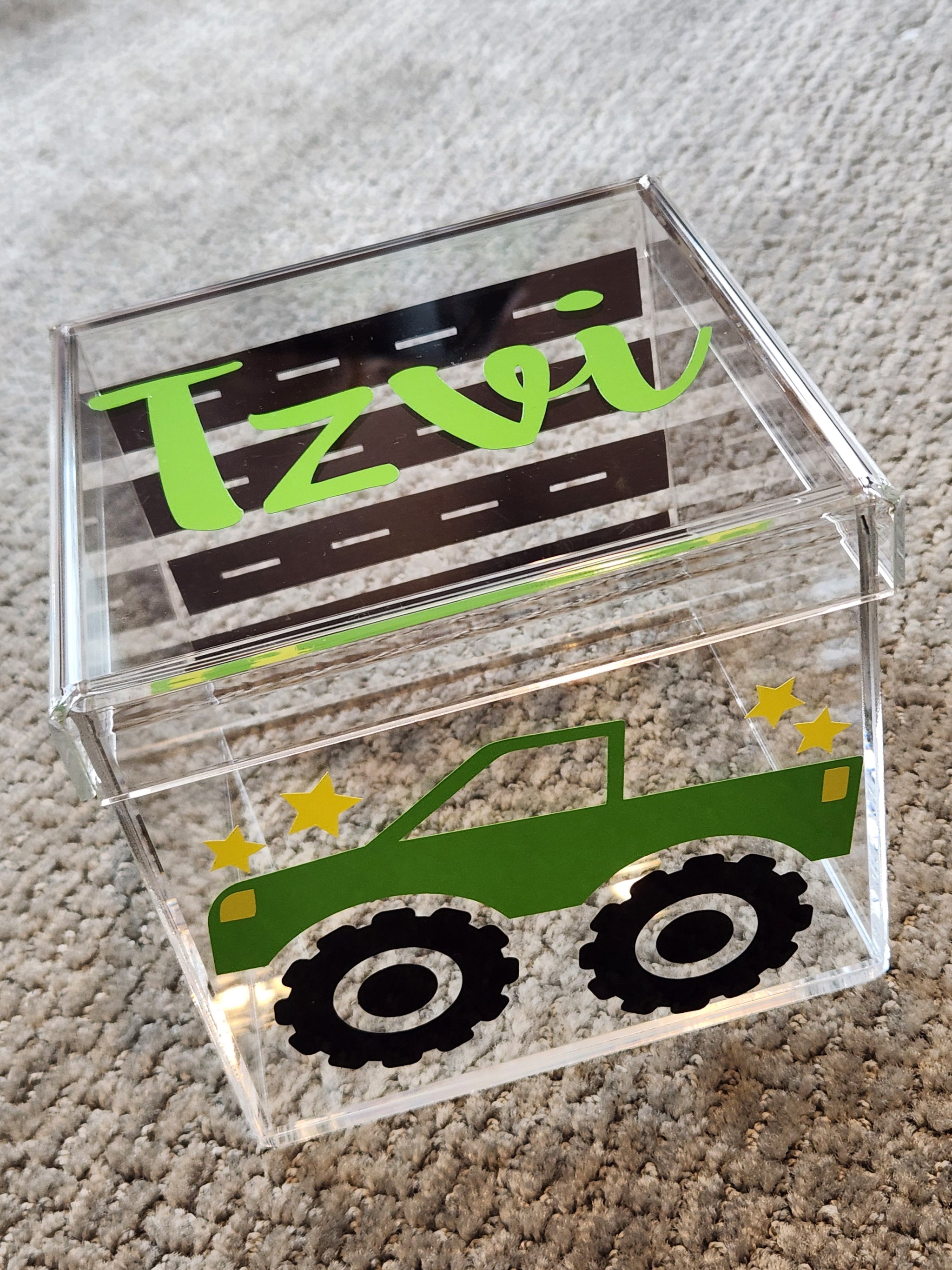 Monster Truck Lucite Box