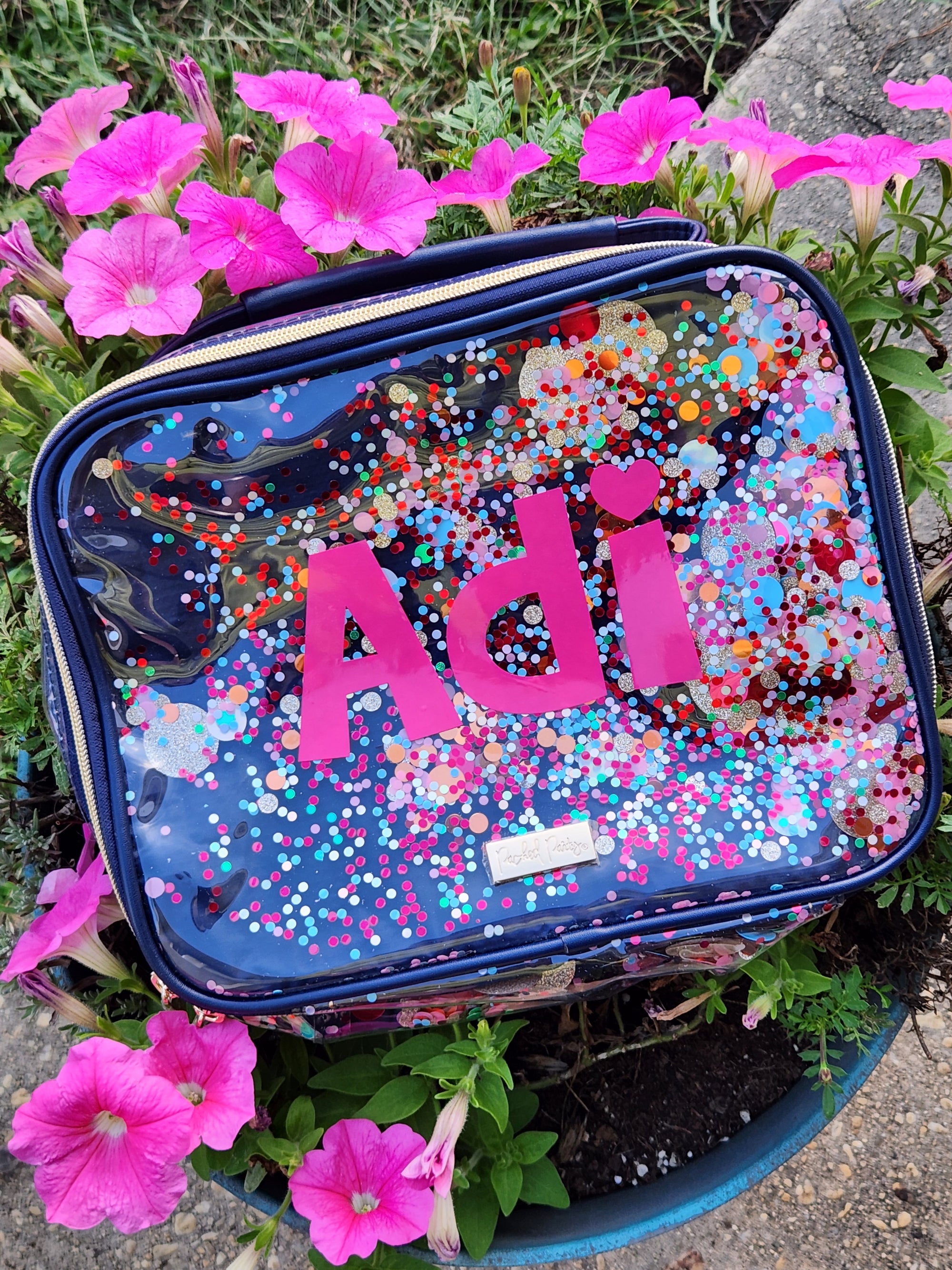 Navy Confetti Lunchbox