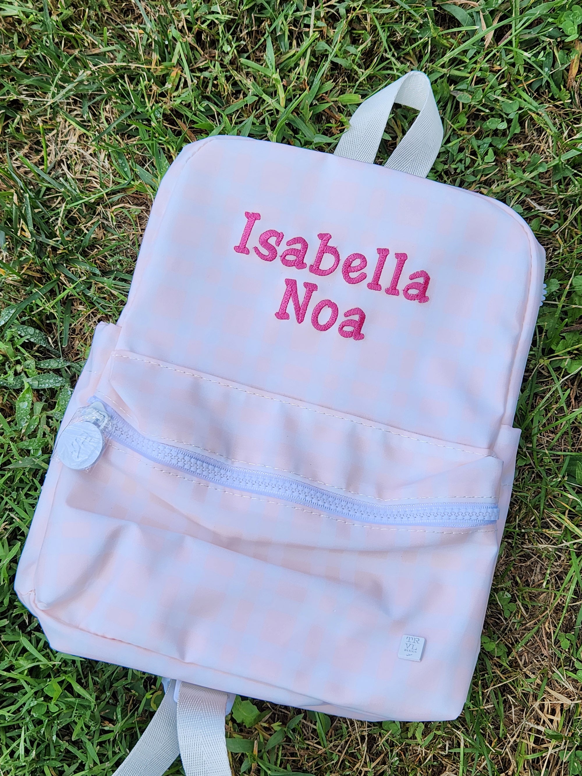 Pink Pimlico Plaid Mini Backpack