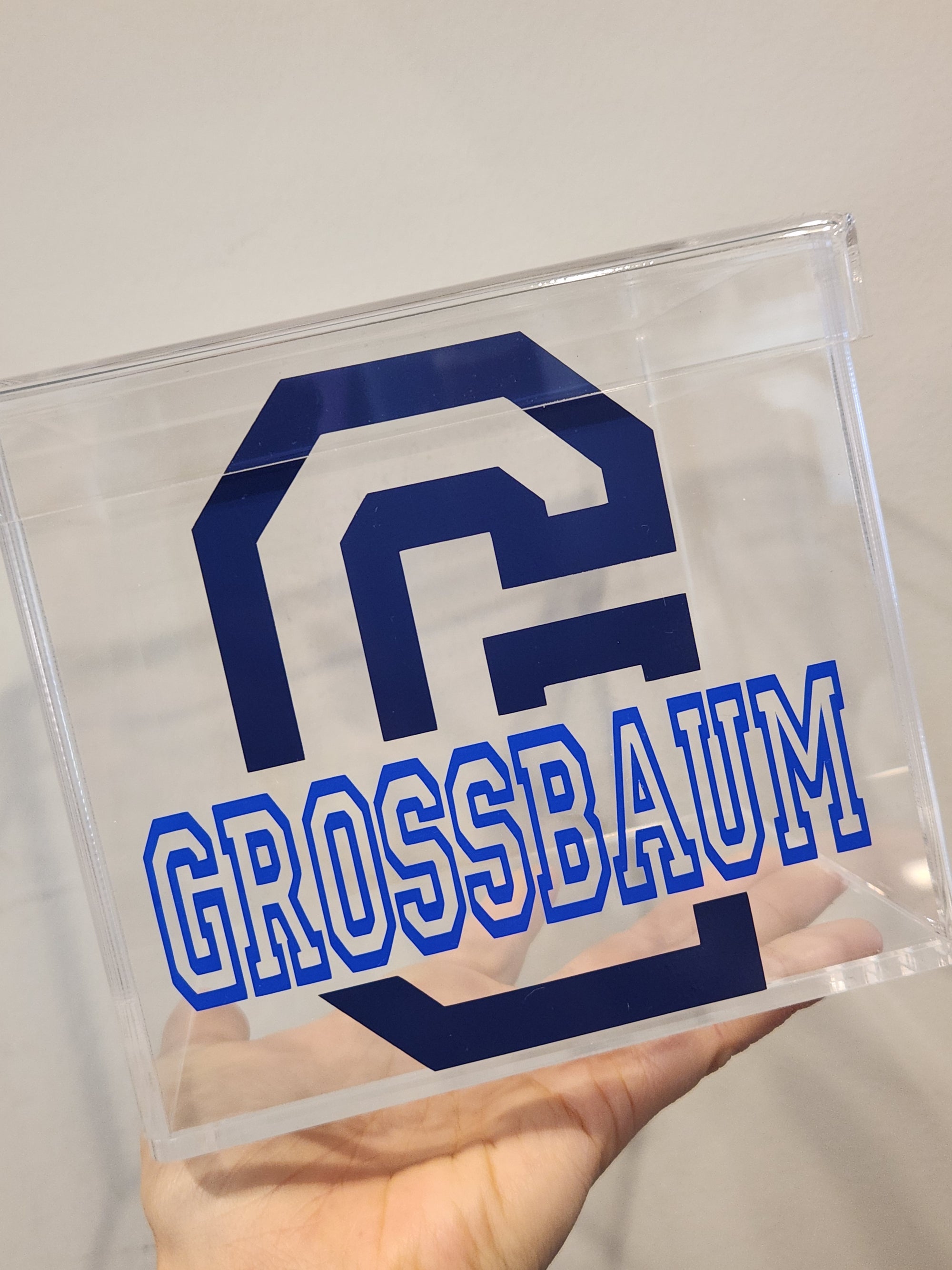 Initial and Name Lucite Box