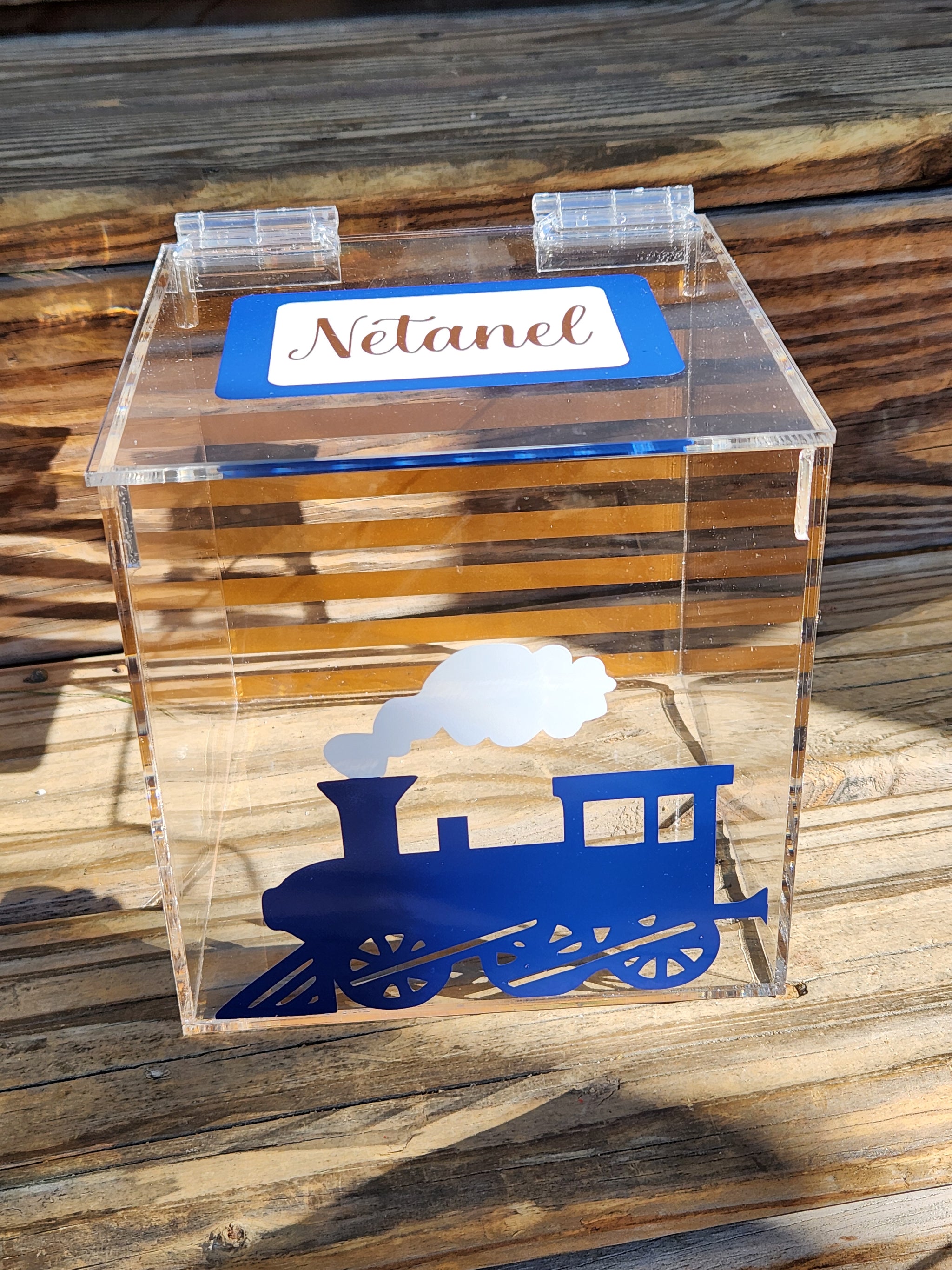 Train Lucite Box