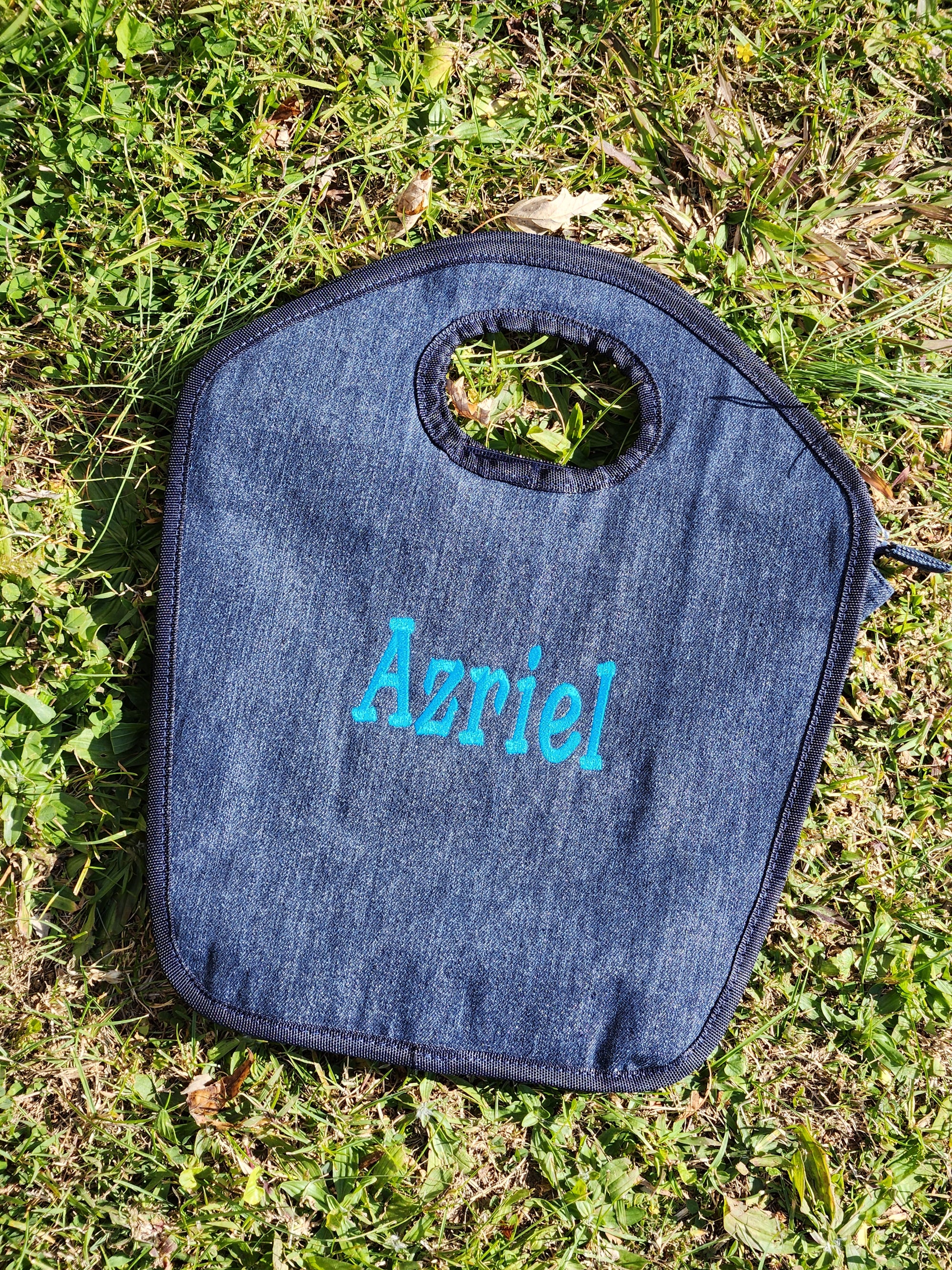 Denim Keyhole Bag