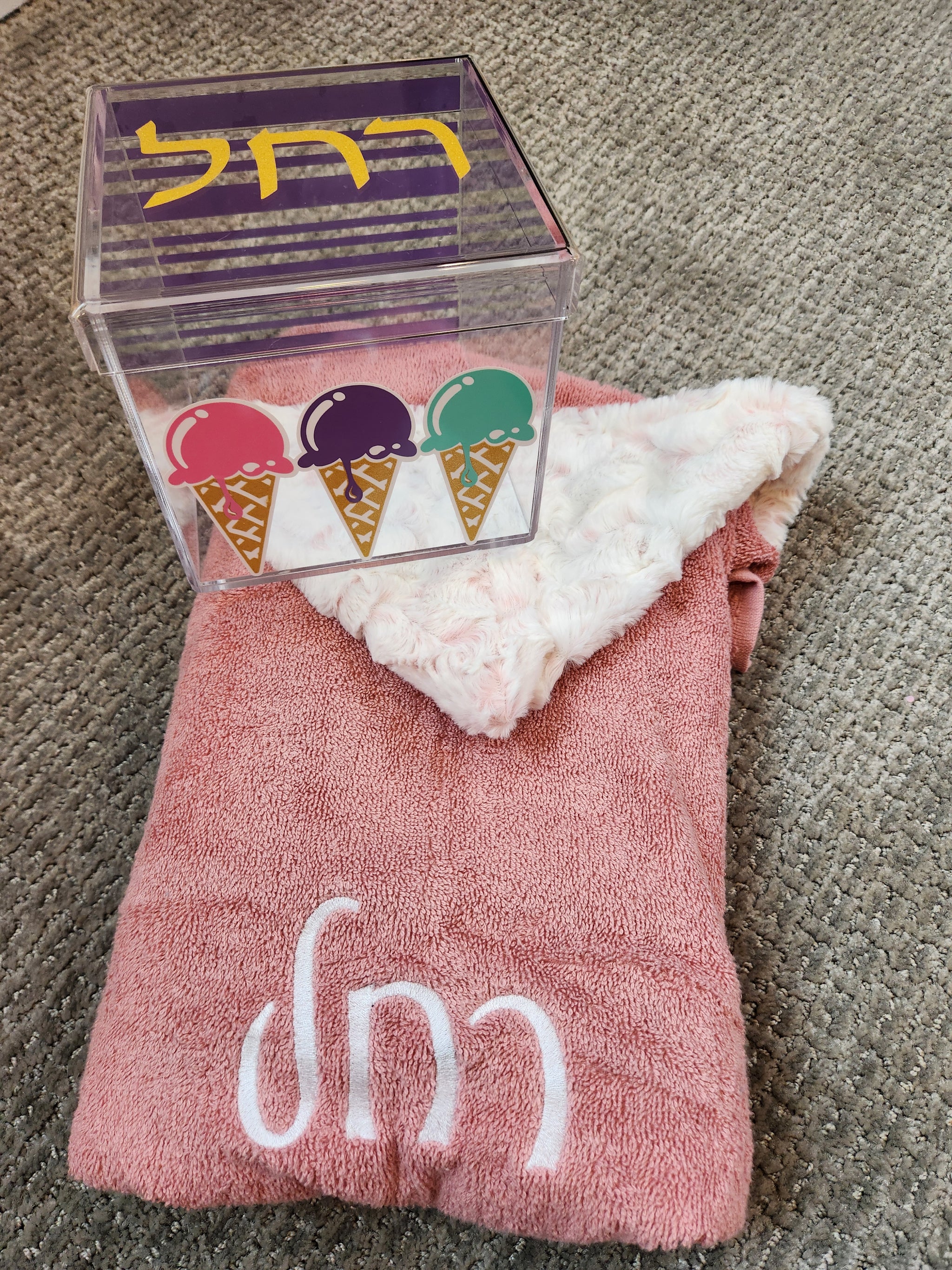 Ice Cream Lucite Box