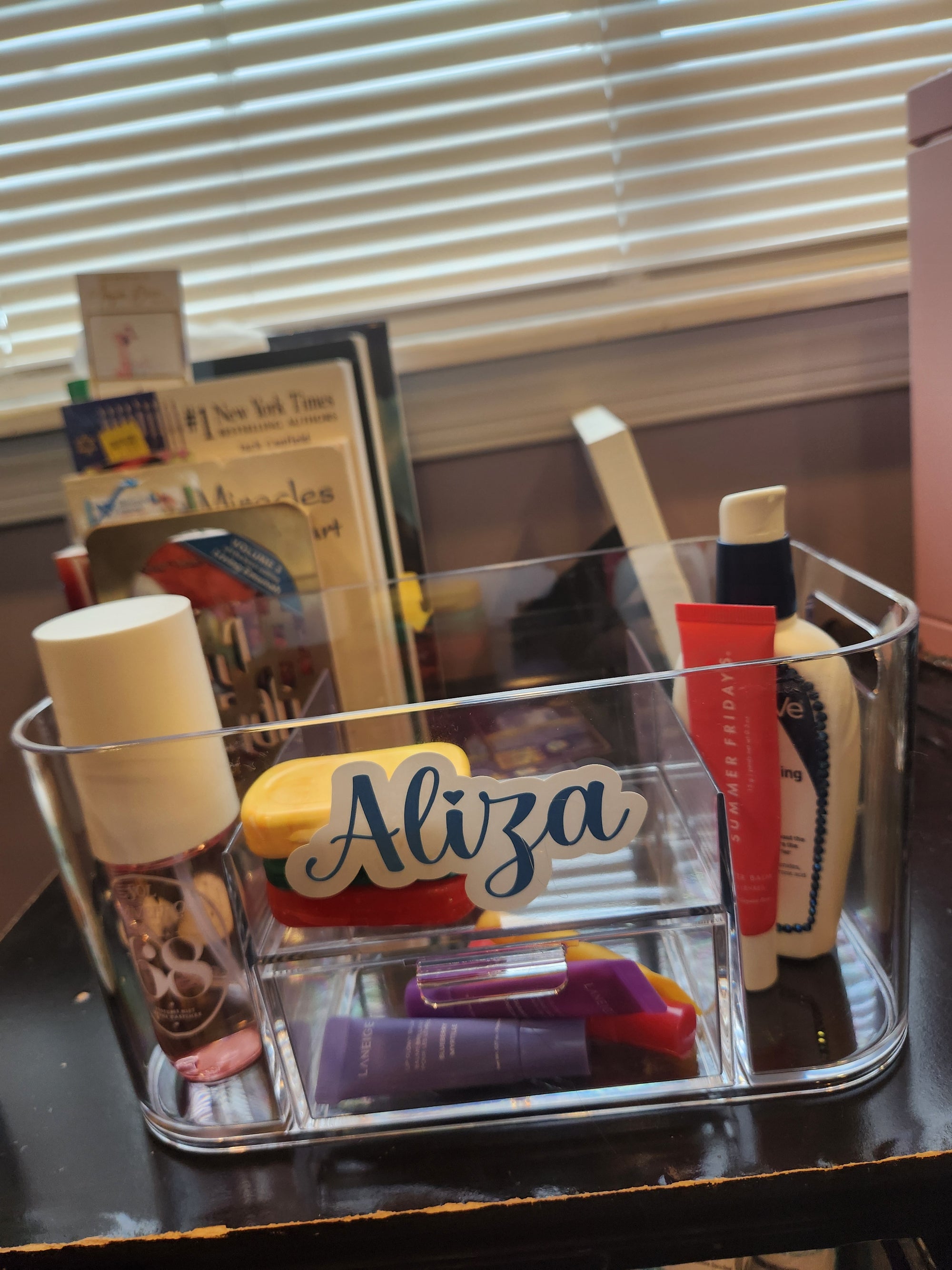 Lucite Organizer Bin