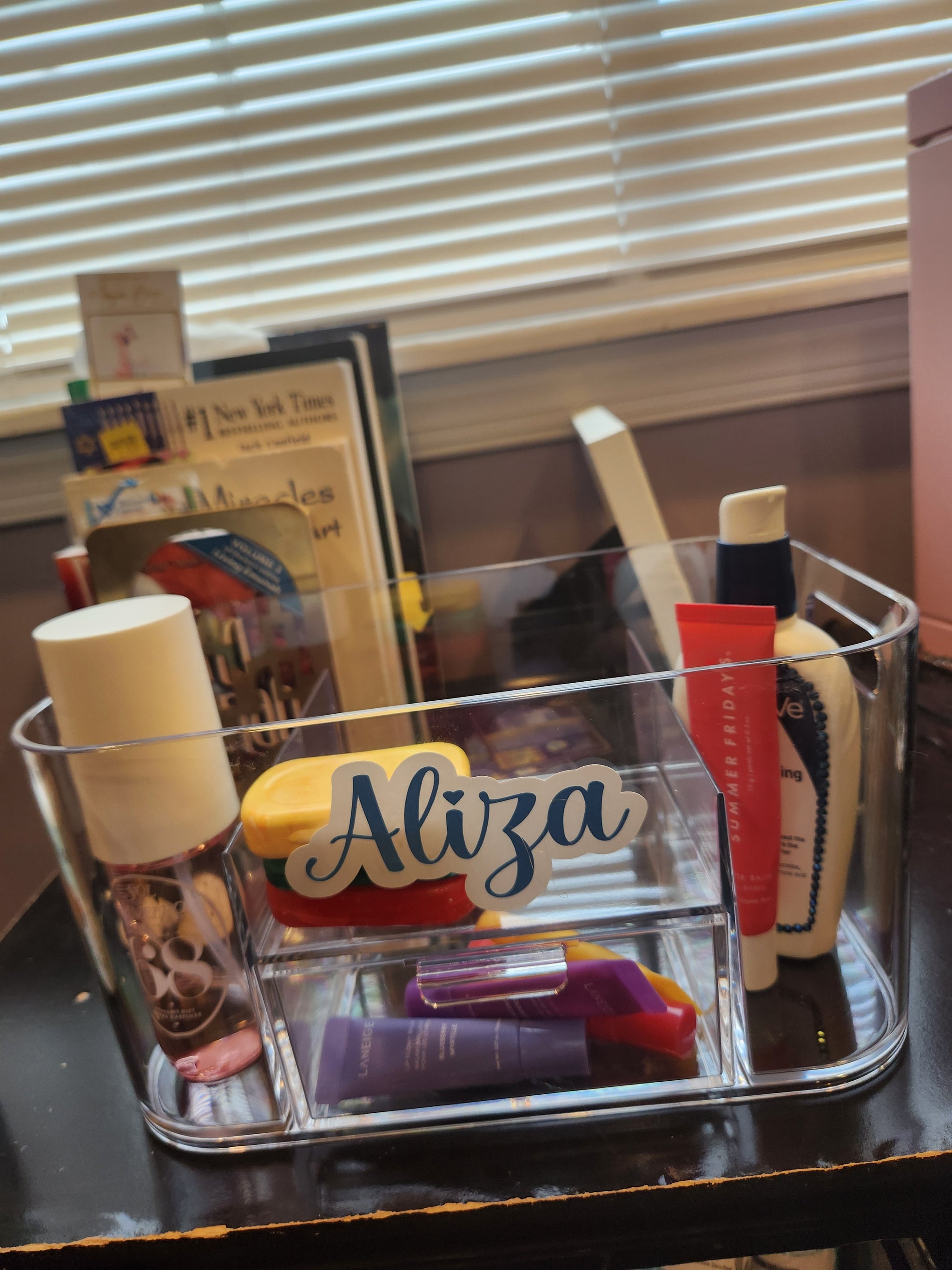 Lucite Organizer Bin