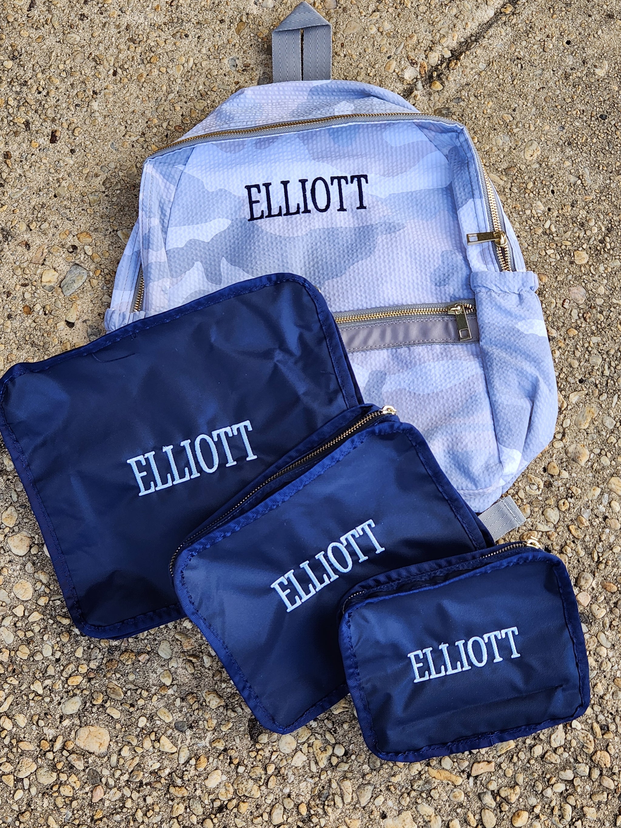 Midnight Navy Stacking Travel Set