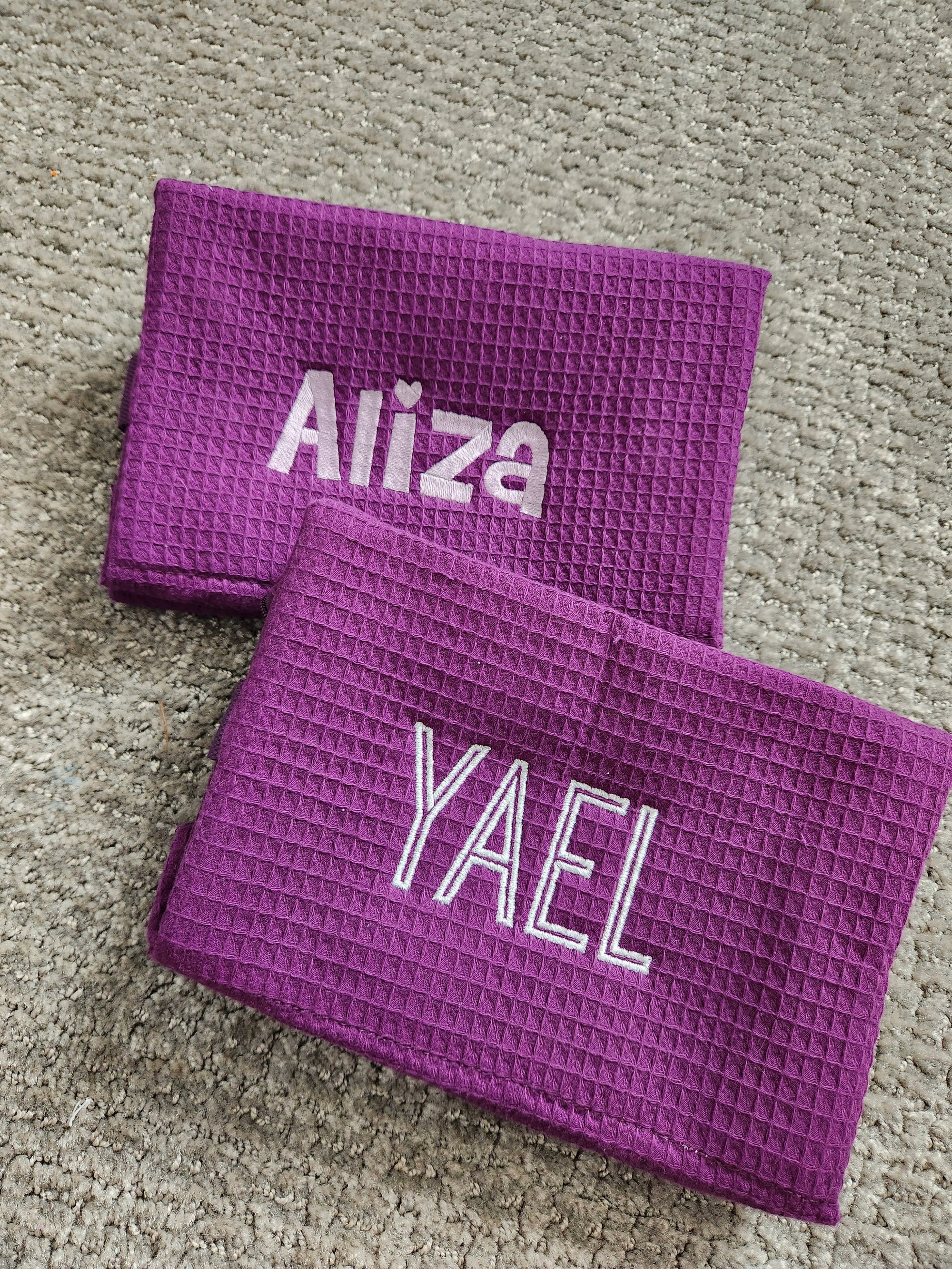 Plum Waffle Toiletry Bag