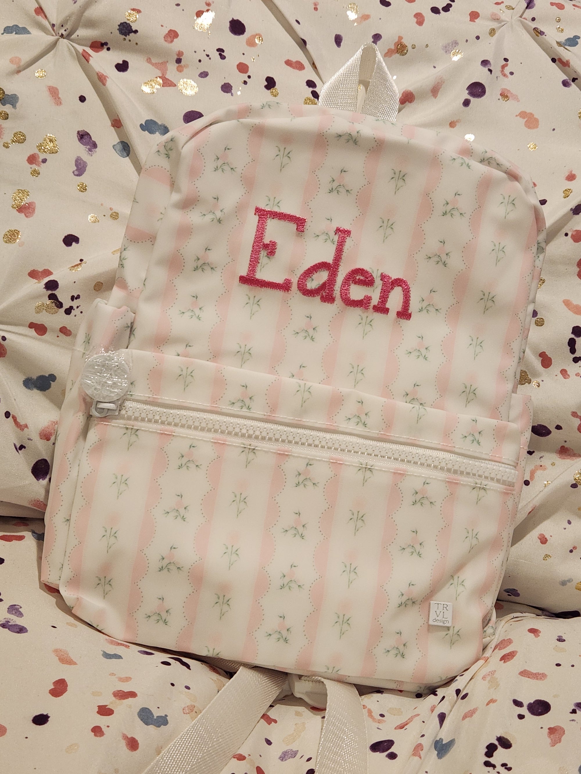 Ribbon Floral Mini Backpack