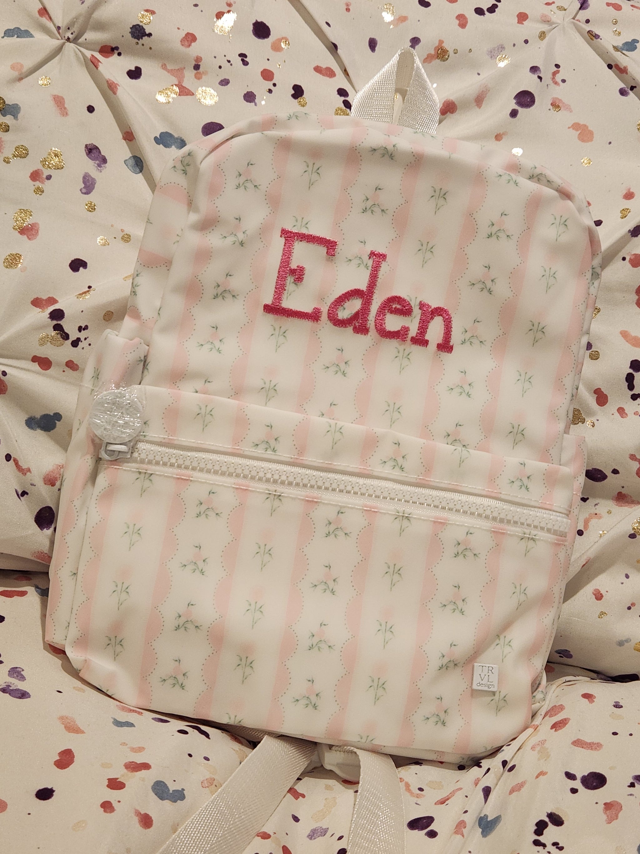 Ribbon Floral Mini Backpack