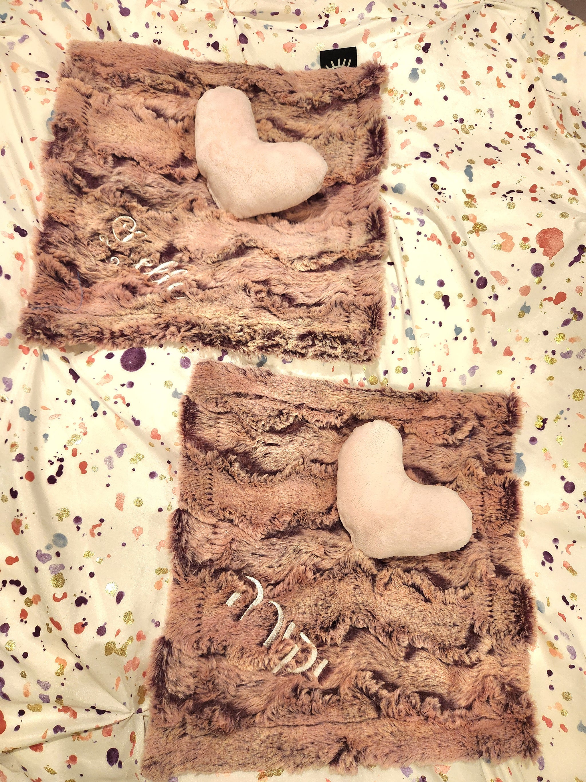 Wild Rabbit Mauve Heart Minky Lovey