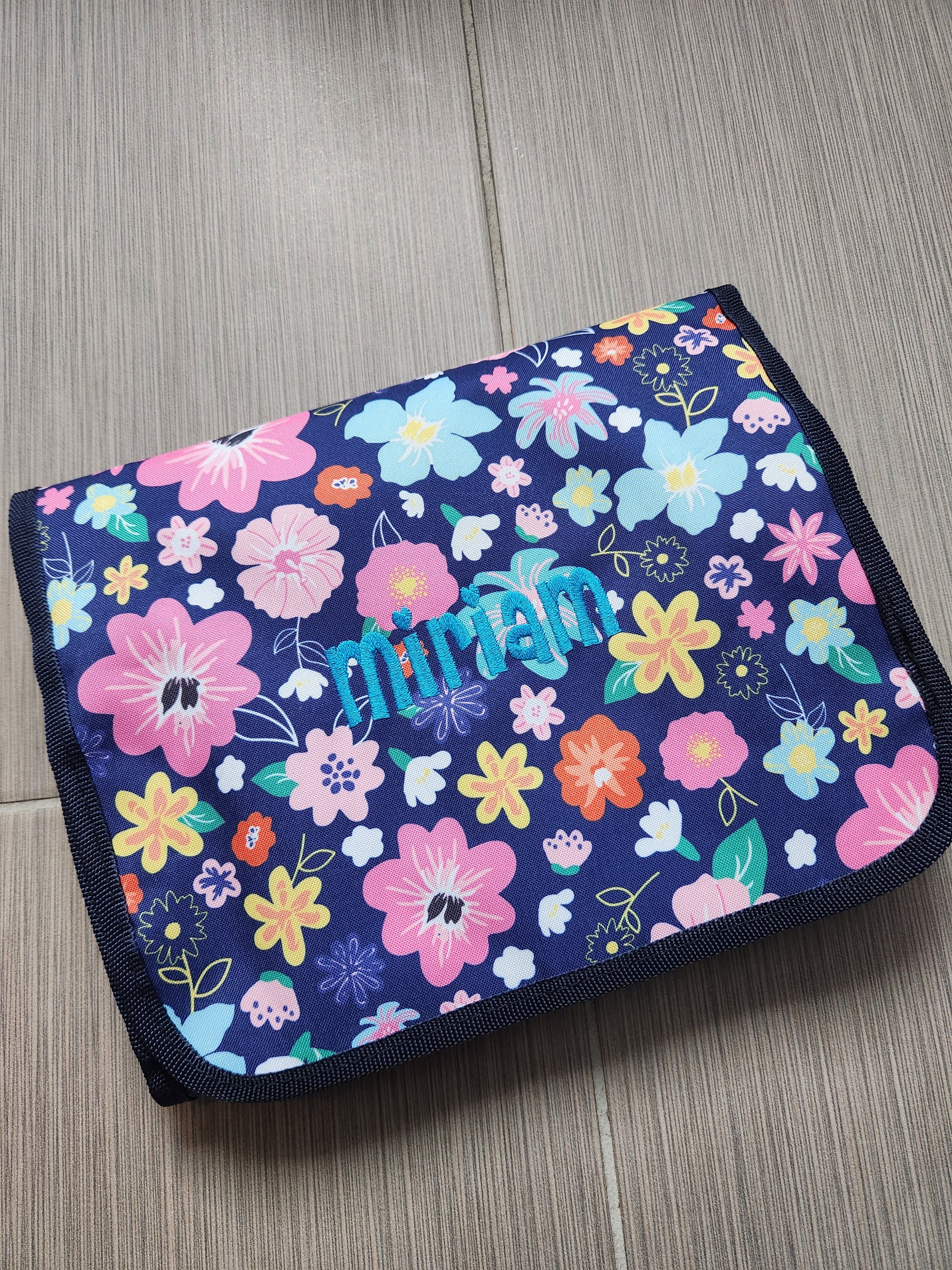 Flower Power Traveling Jewelry Toiletry Bag