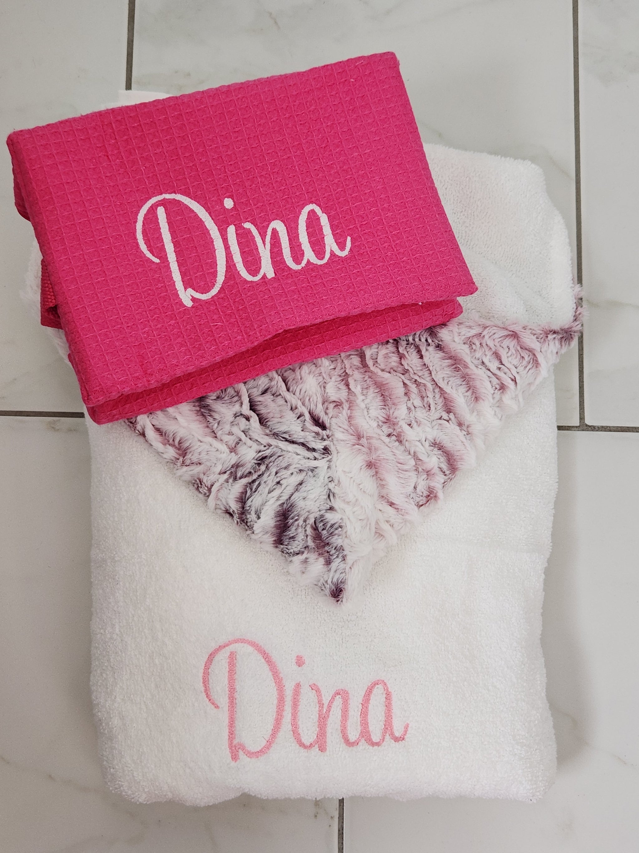 Hot Pink Waffle Toiletry Bag