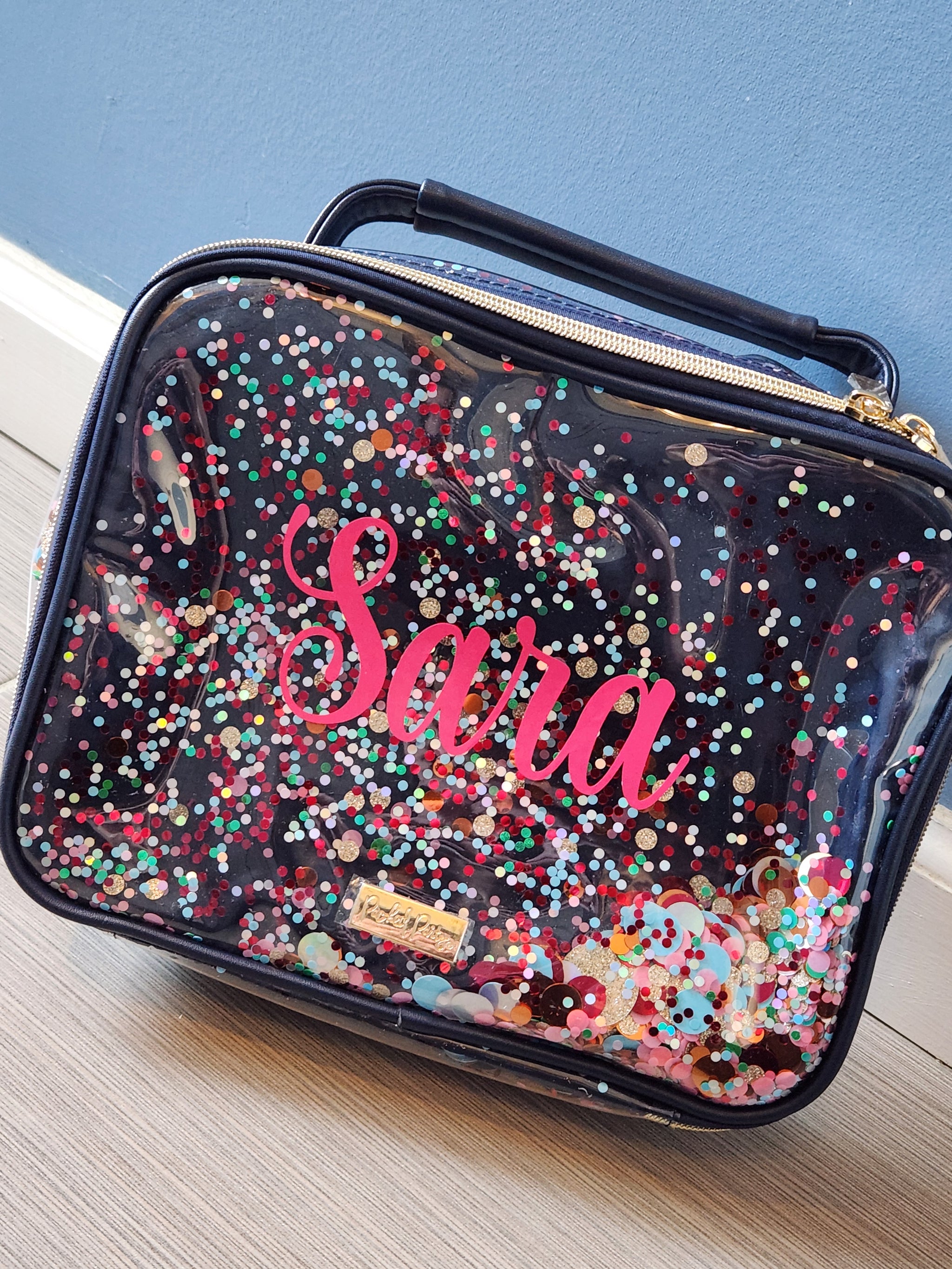 Navy Confetti Lunchbox