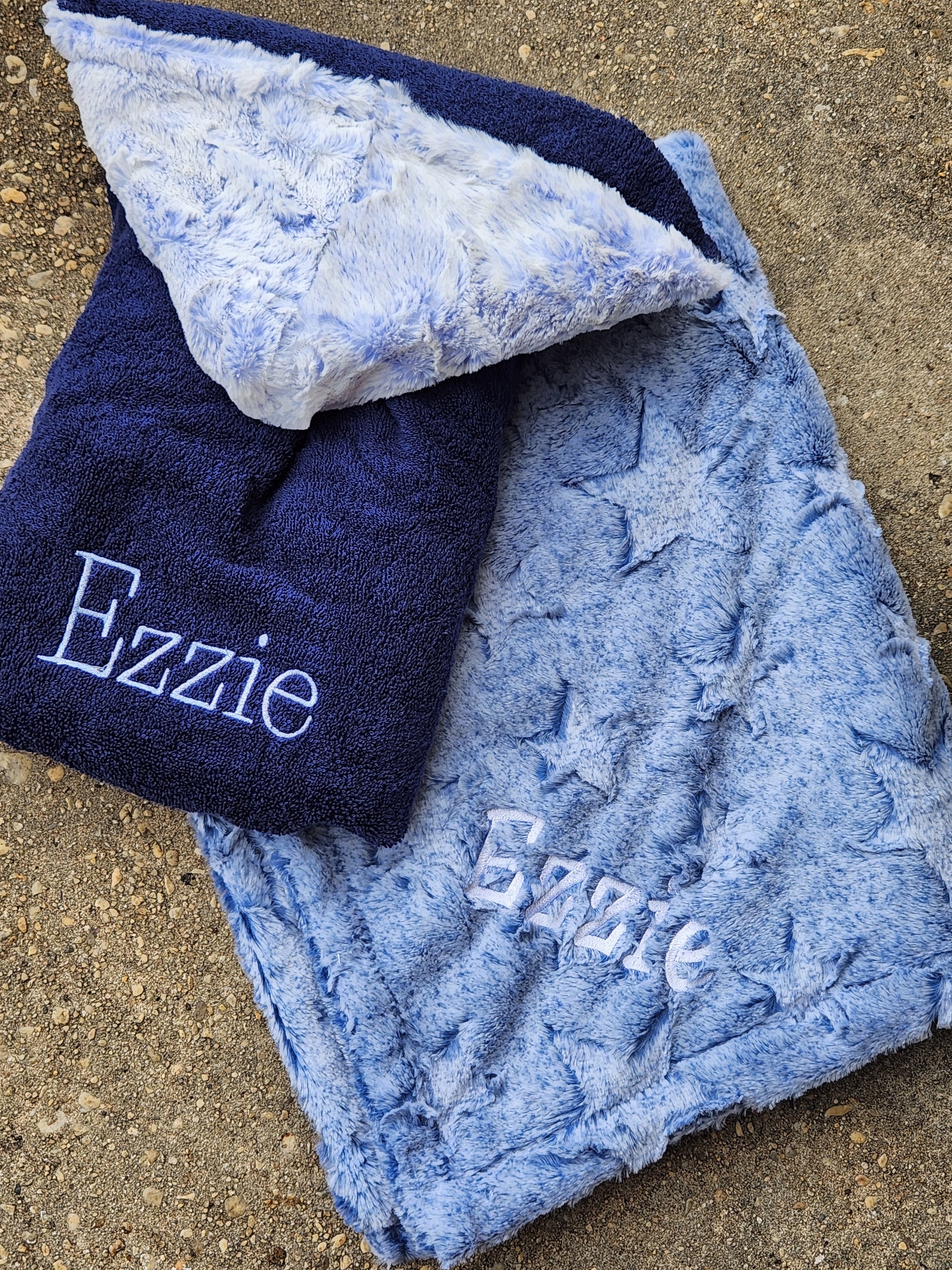 Doe Navy Boys Hooded Towel