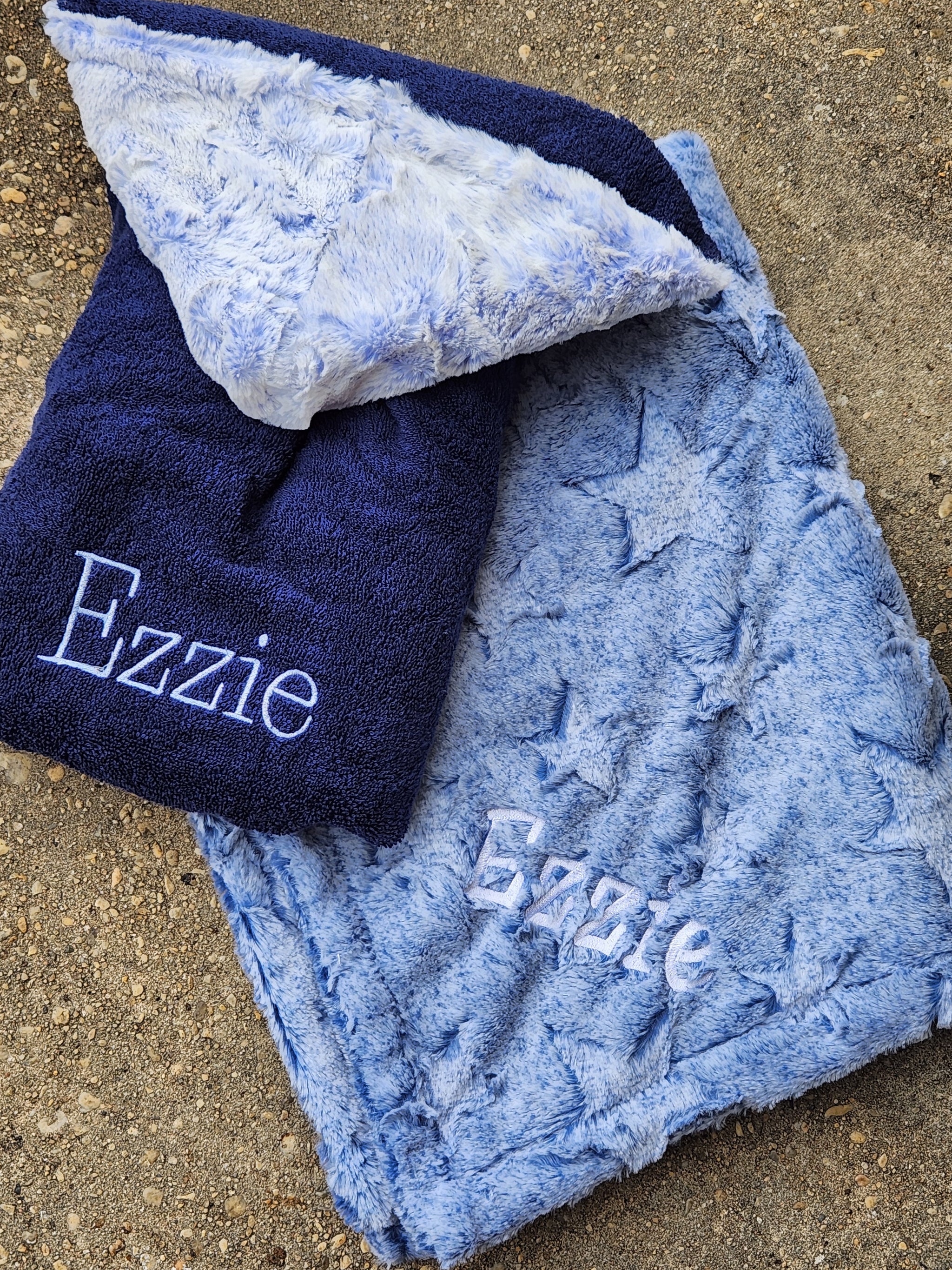 Doe Navy Boys Hooded Towel