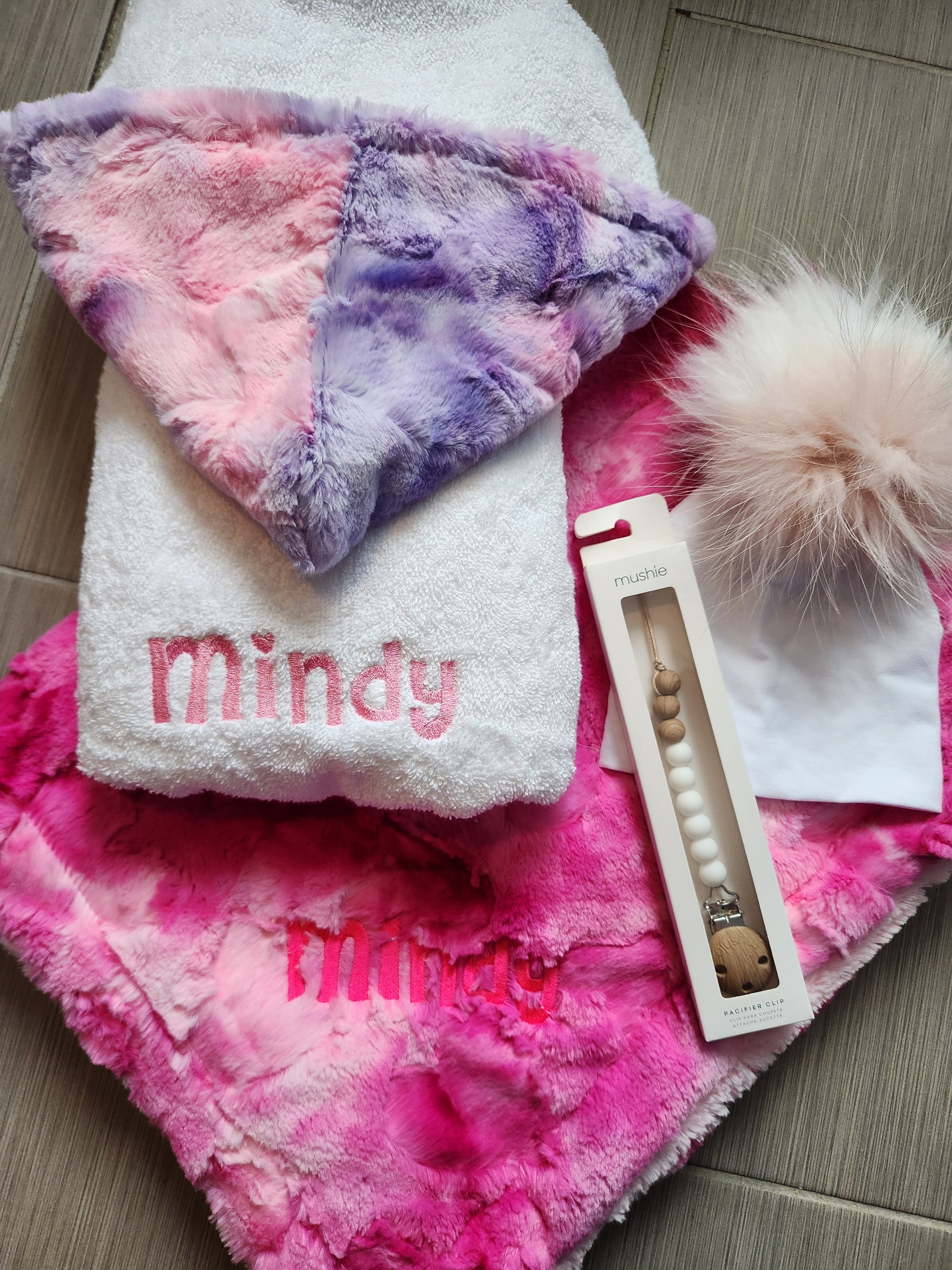 Sorbet Cotton Candy Girls Hooded Toddler Towel