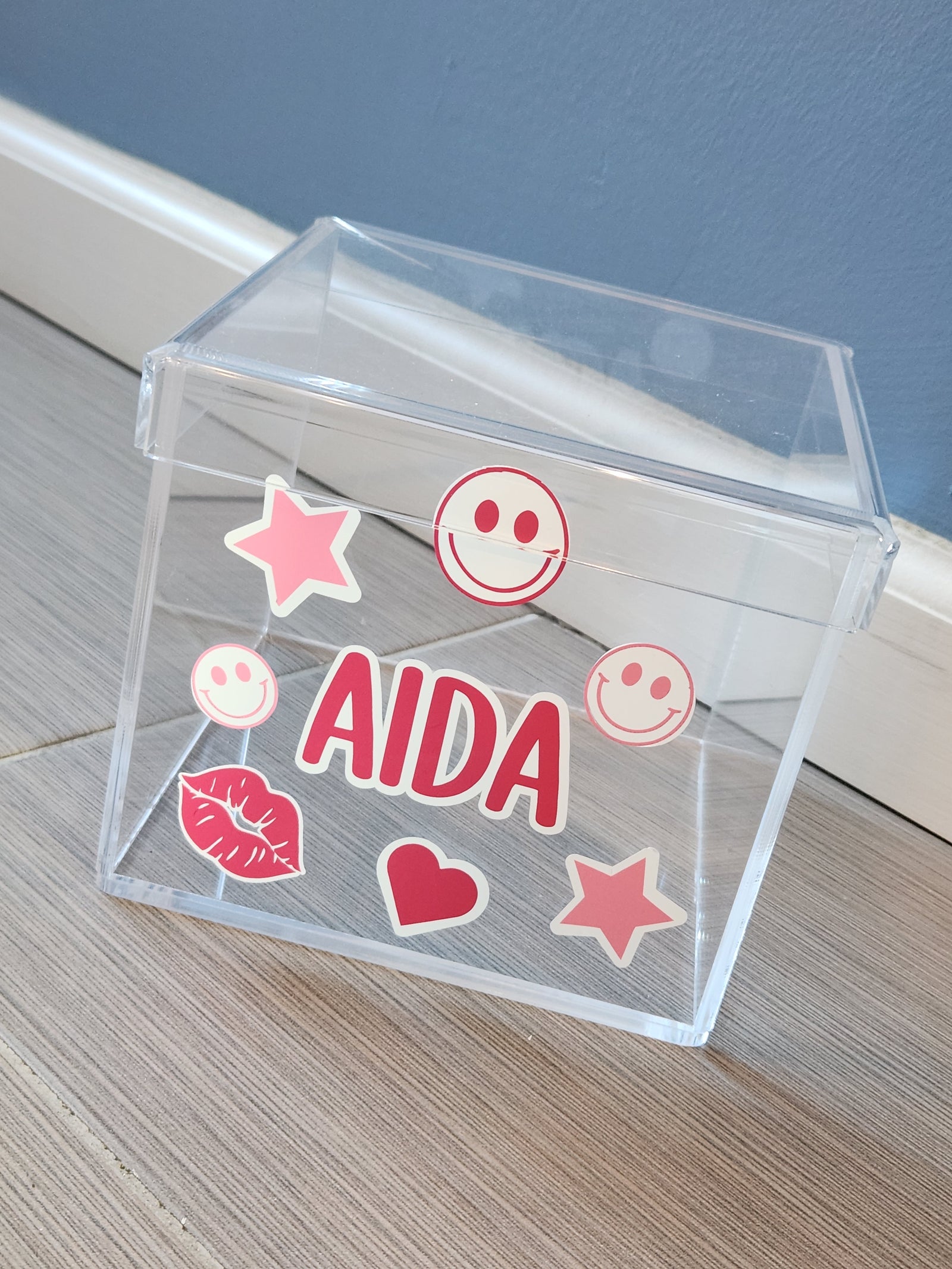 Smiles and Stars Lucite Box