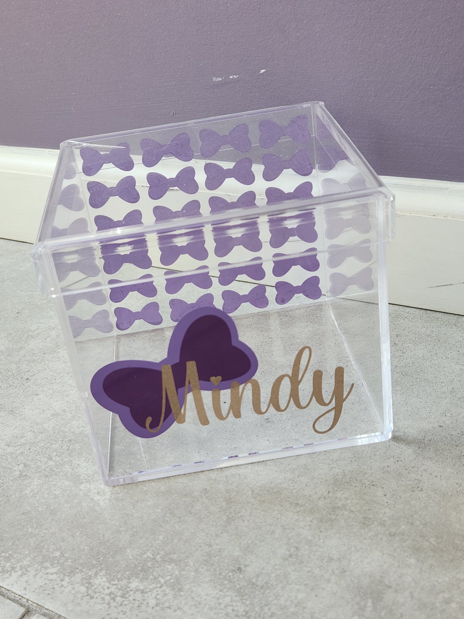 Bows Galore Lucite Box