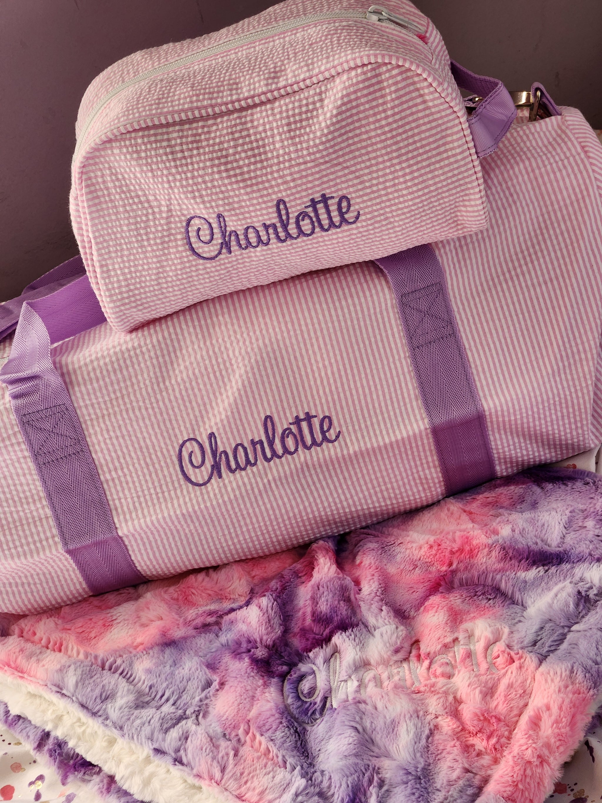 Princess Seersucker Weekender Duffle