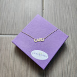 "CARLY" Block Font Name Necklace
