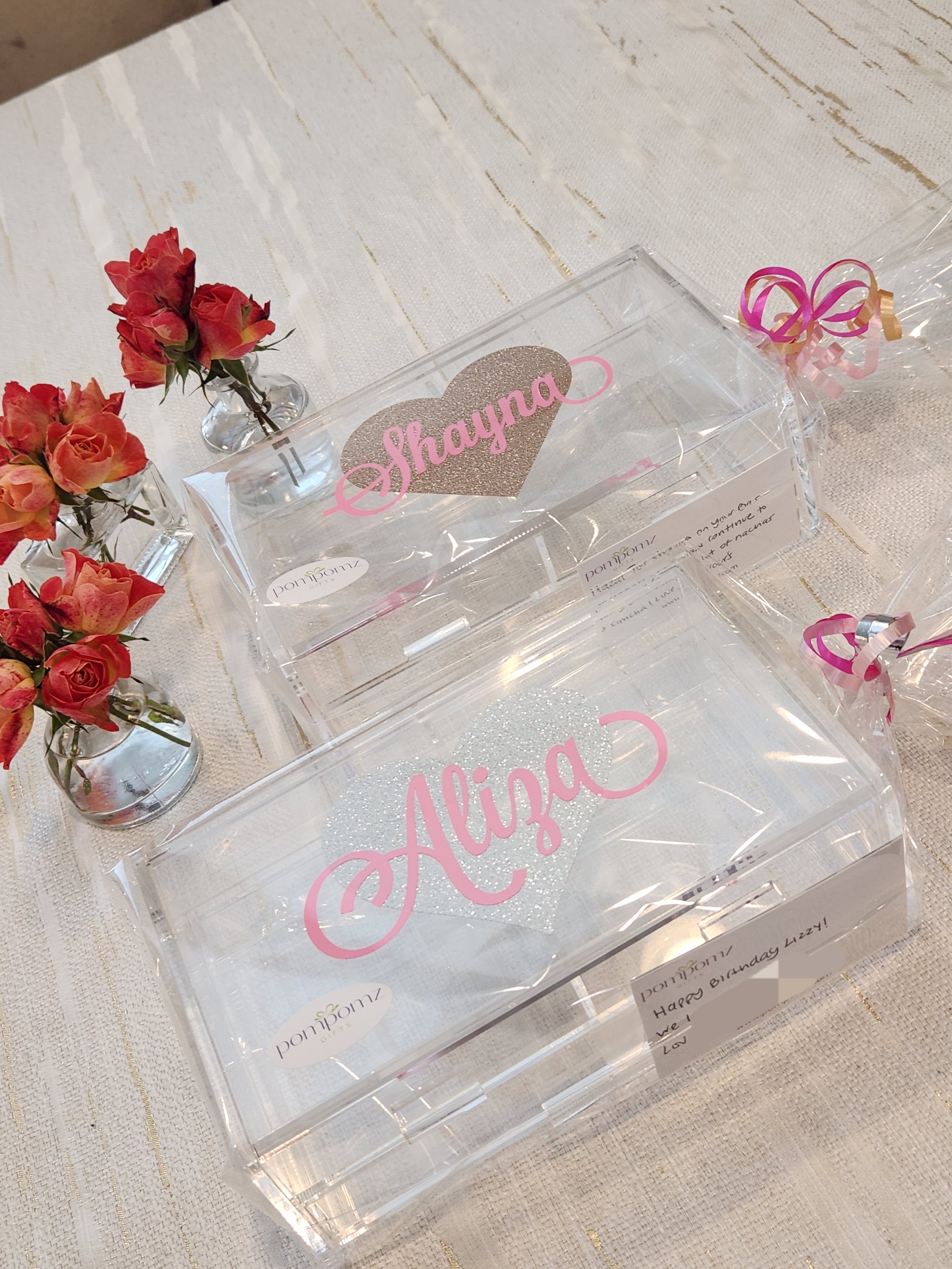 2 Drawer Lucite Jewelry Box