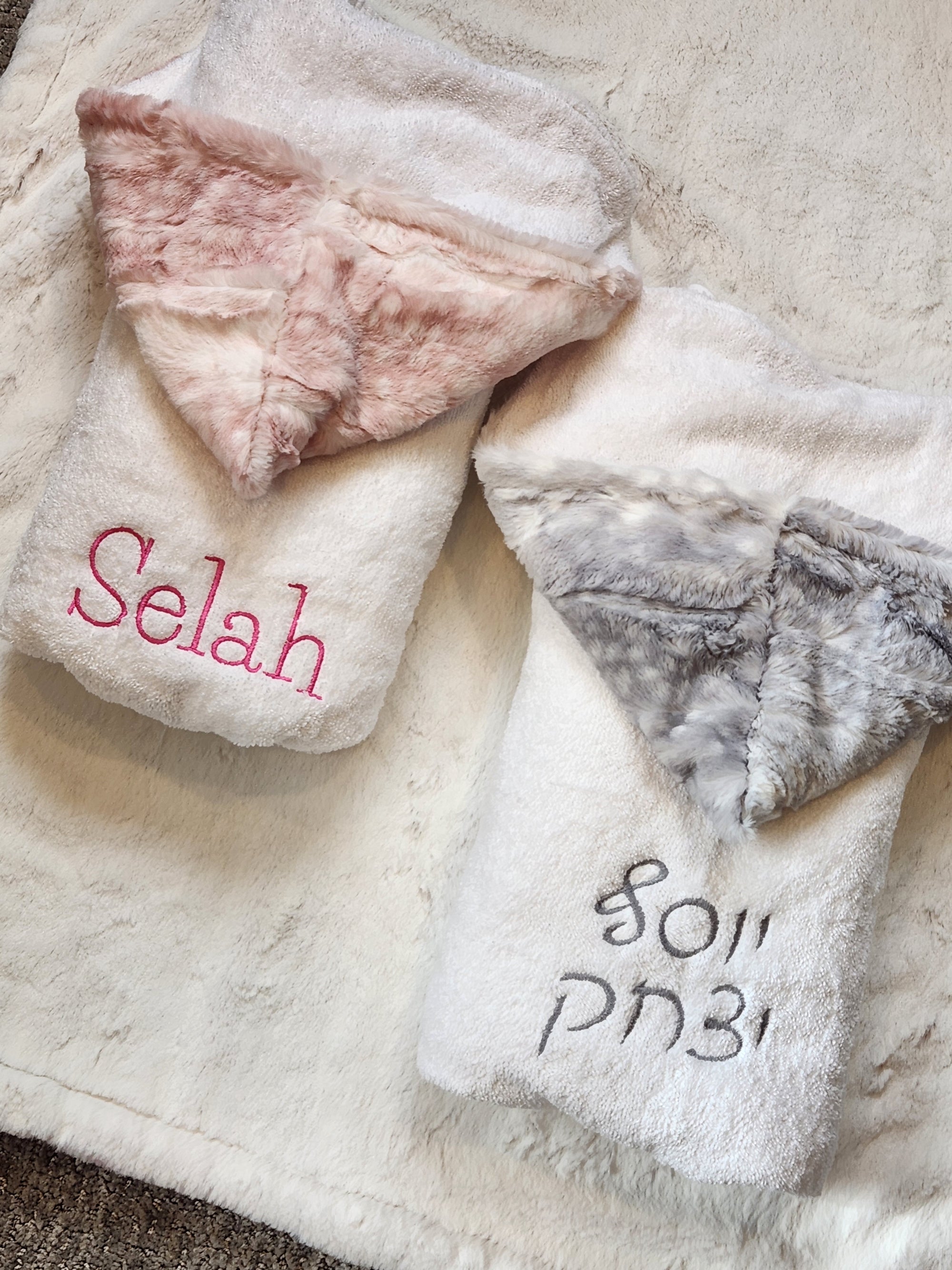 Cibirian Blush Pink Girls Hooded Towel