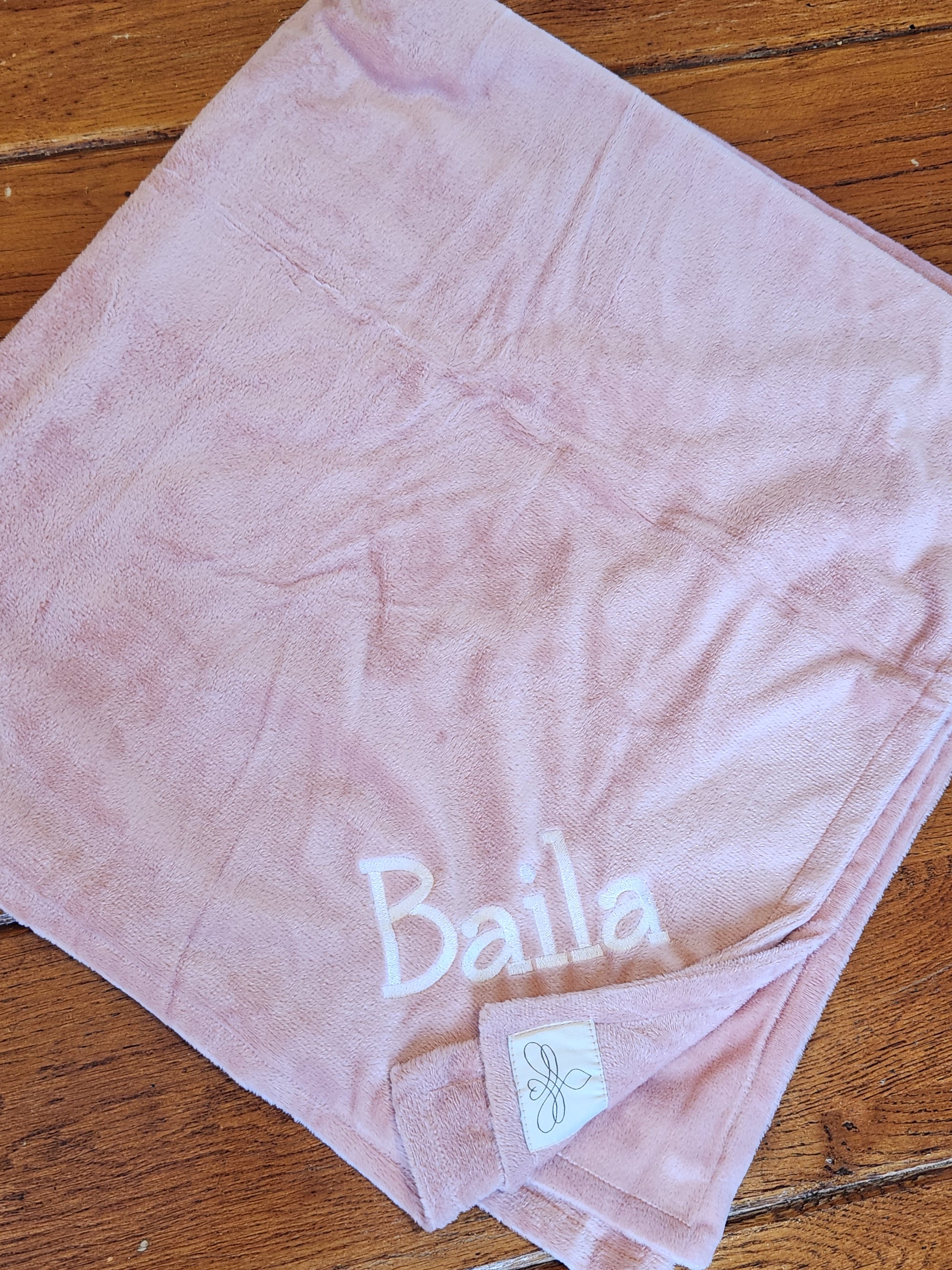 Minky Bee Stroller Solid Dusty Pink