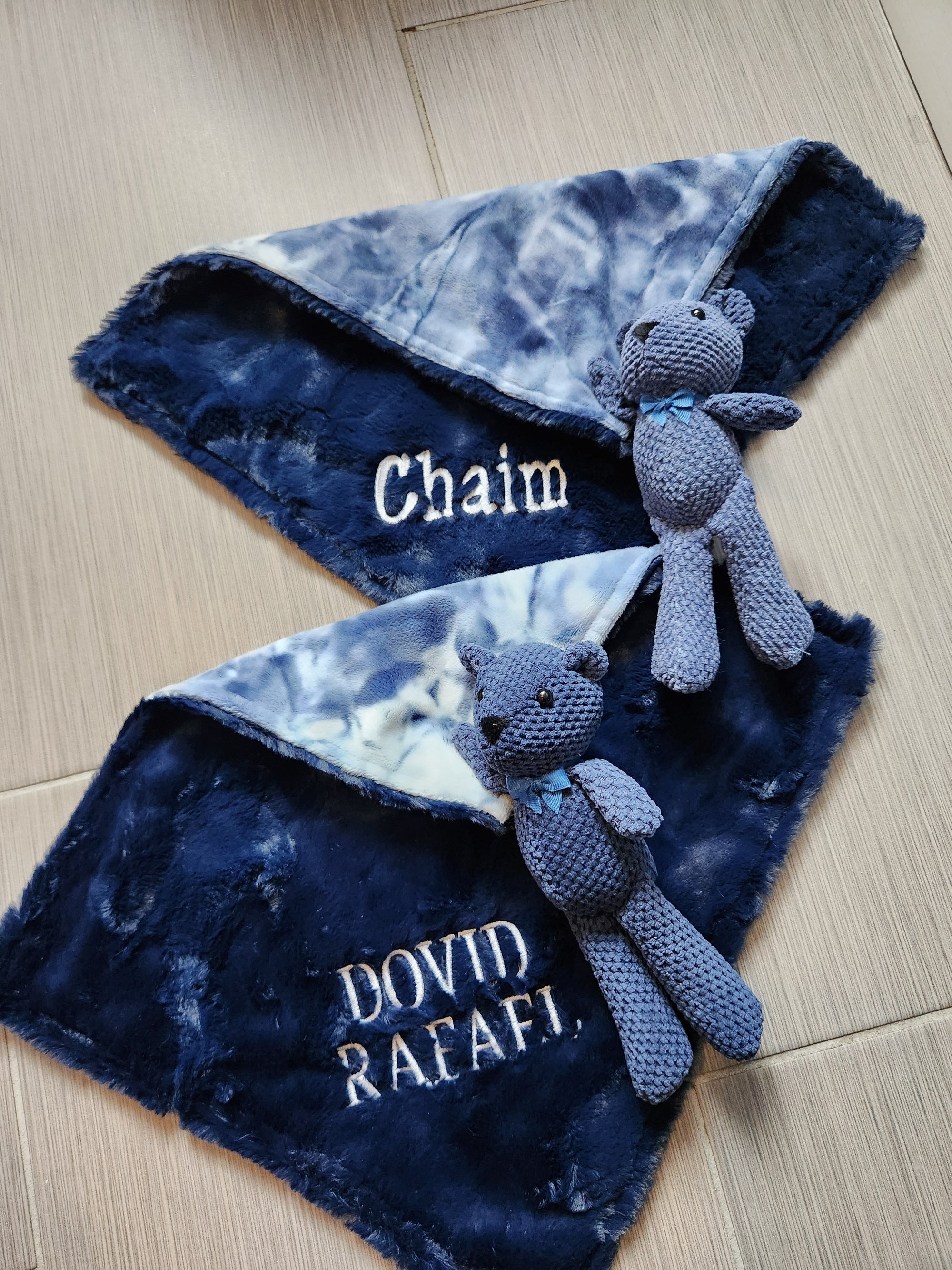 Sorbet Navy Lovie With Teddy Bear