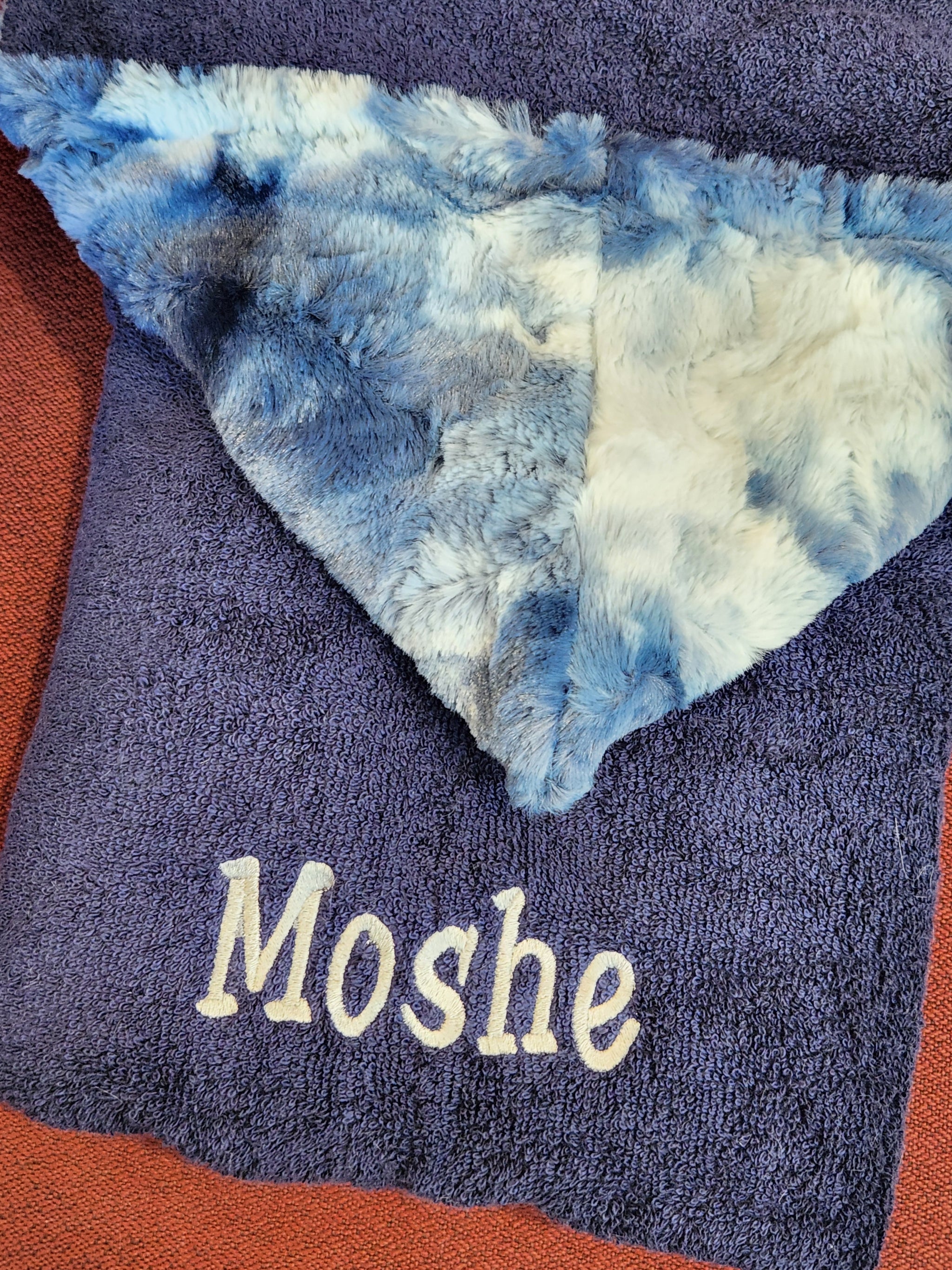 Sorbet Navy Blue Boys Hooded Towel