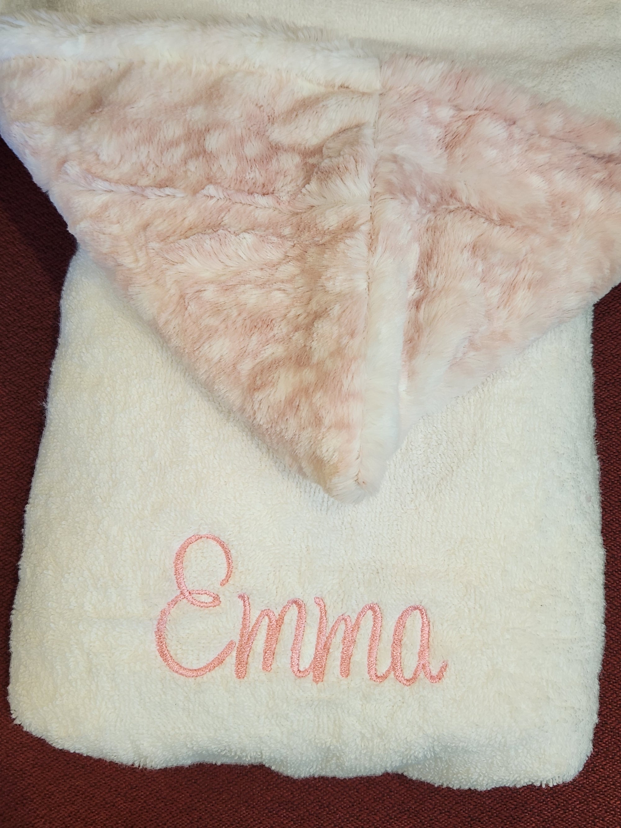 Cibirian Blush Pink Girls Hooded Towel