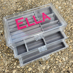 4 Drawer Lucite Jewelry Box