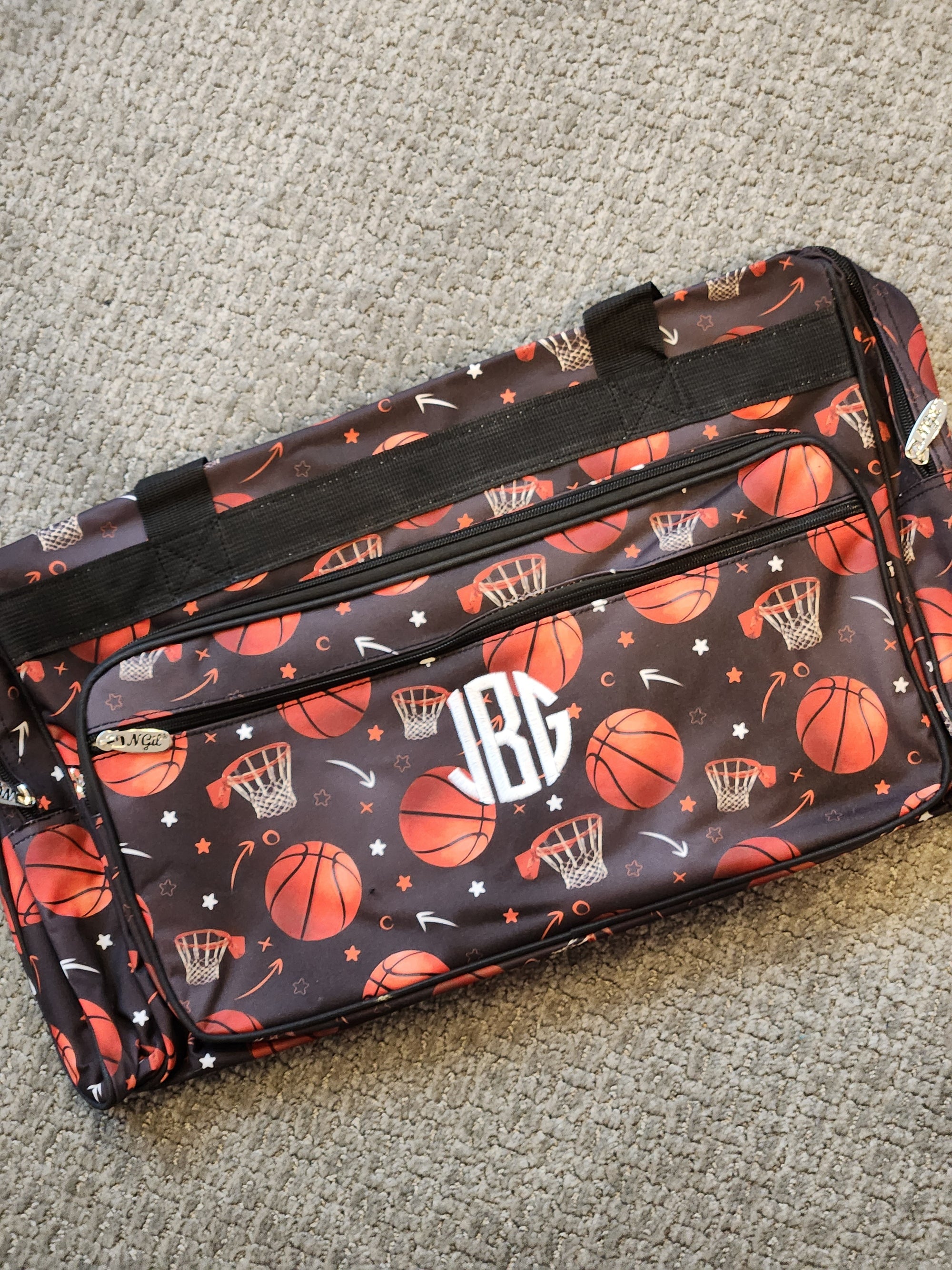 Slam Dunk Basketball Duffle Bag 23"