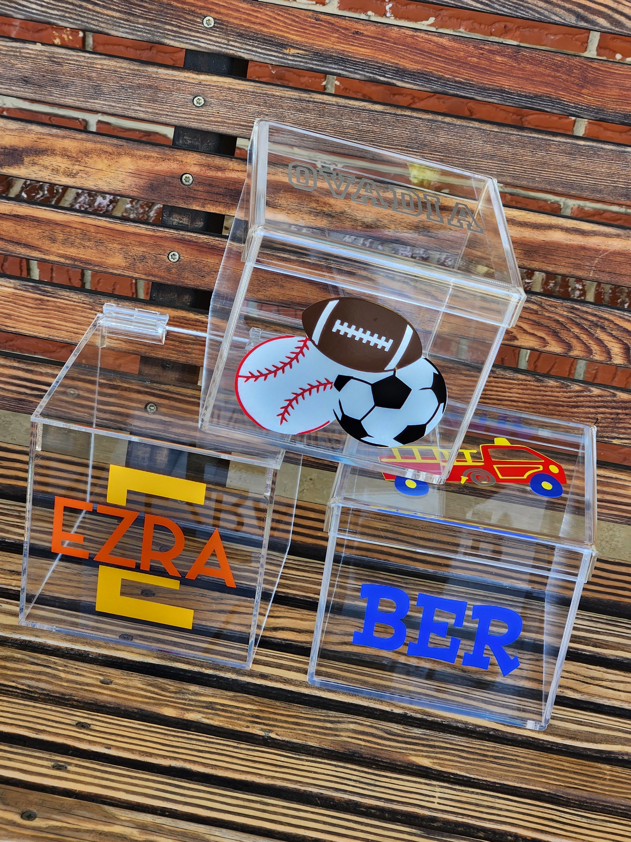 Firetruck Lucite Box