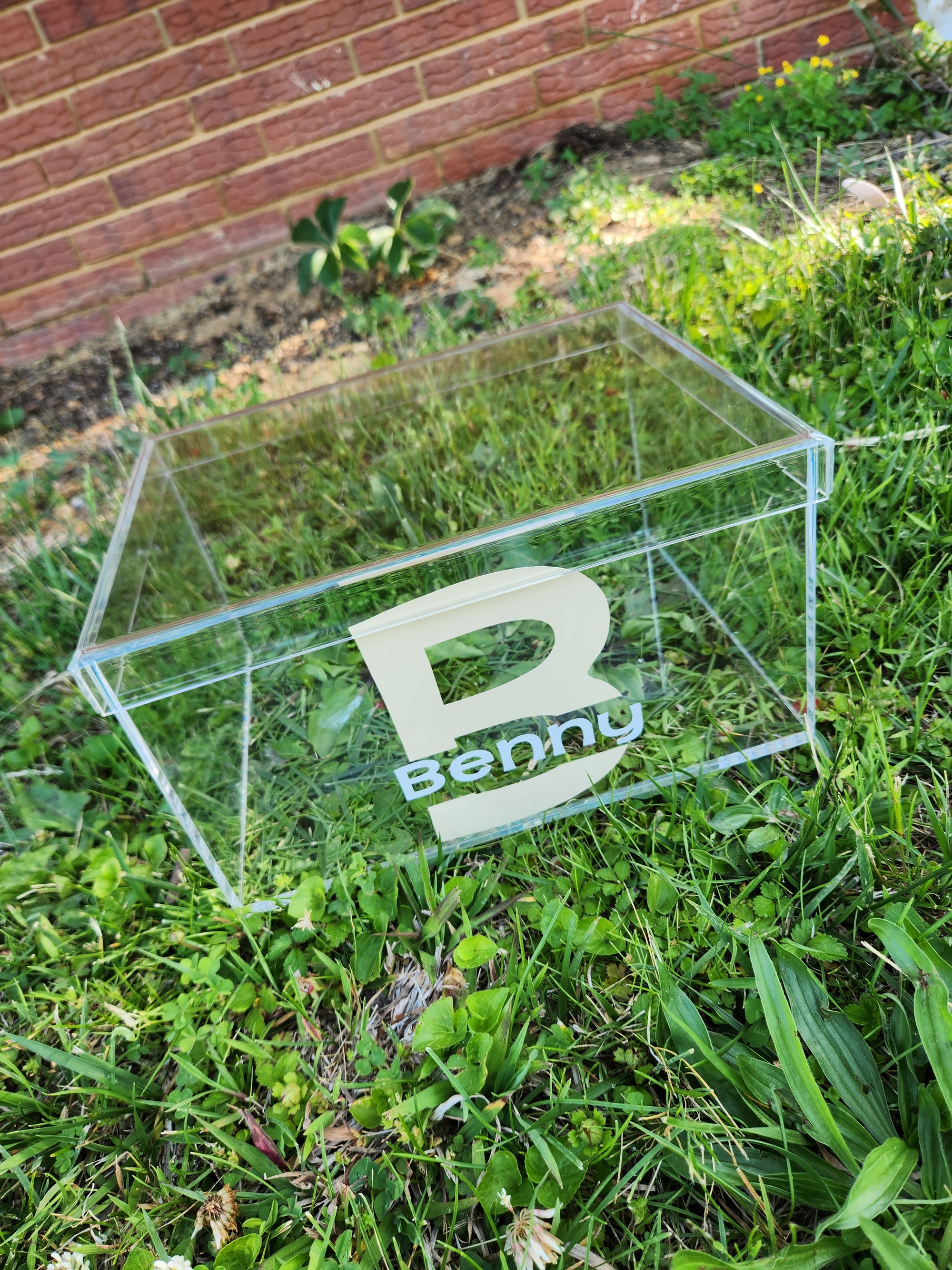 Initial and Name Lucite Box