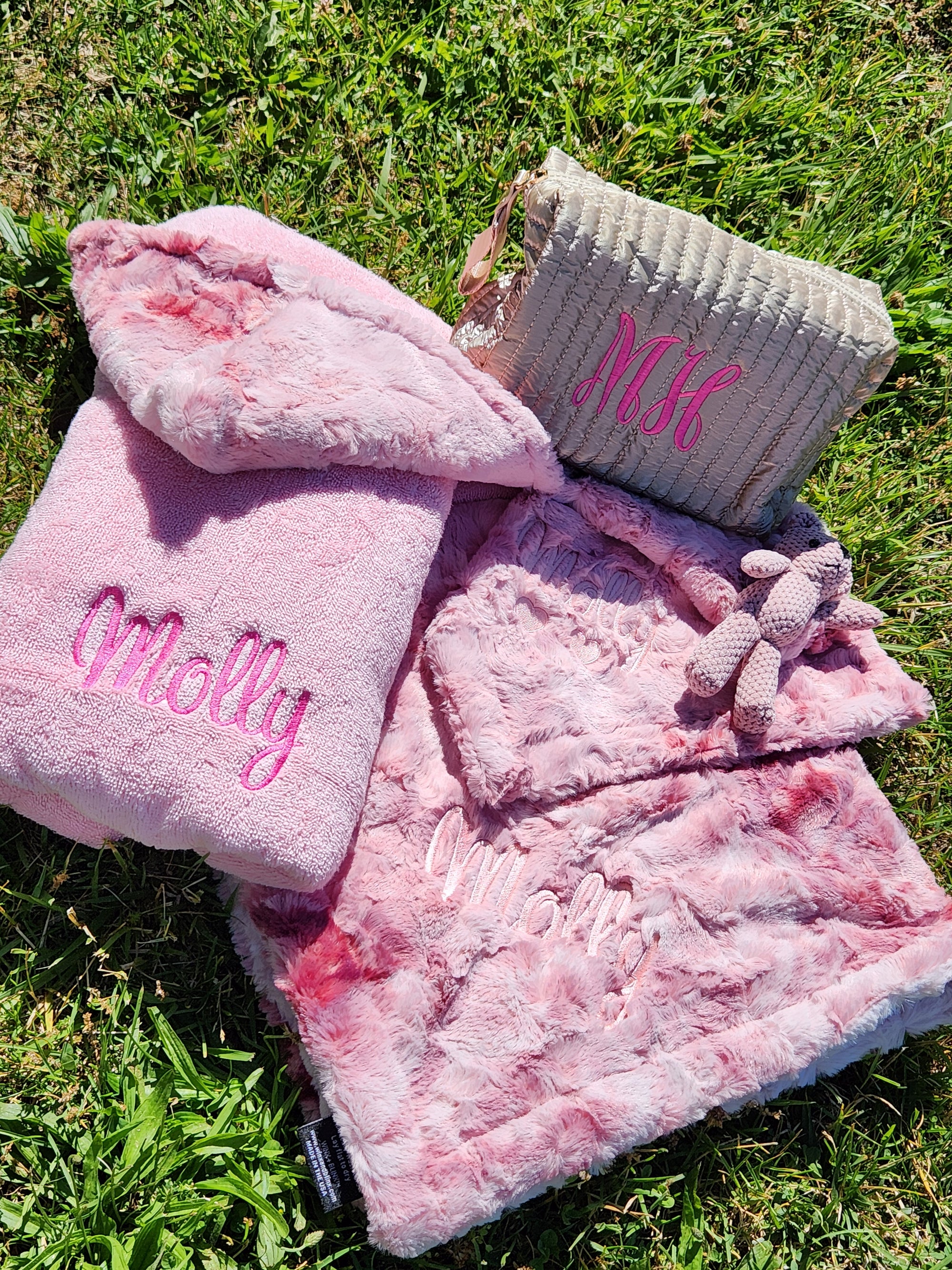 Smokey Rosewater Pink Girls Hooded Towel