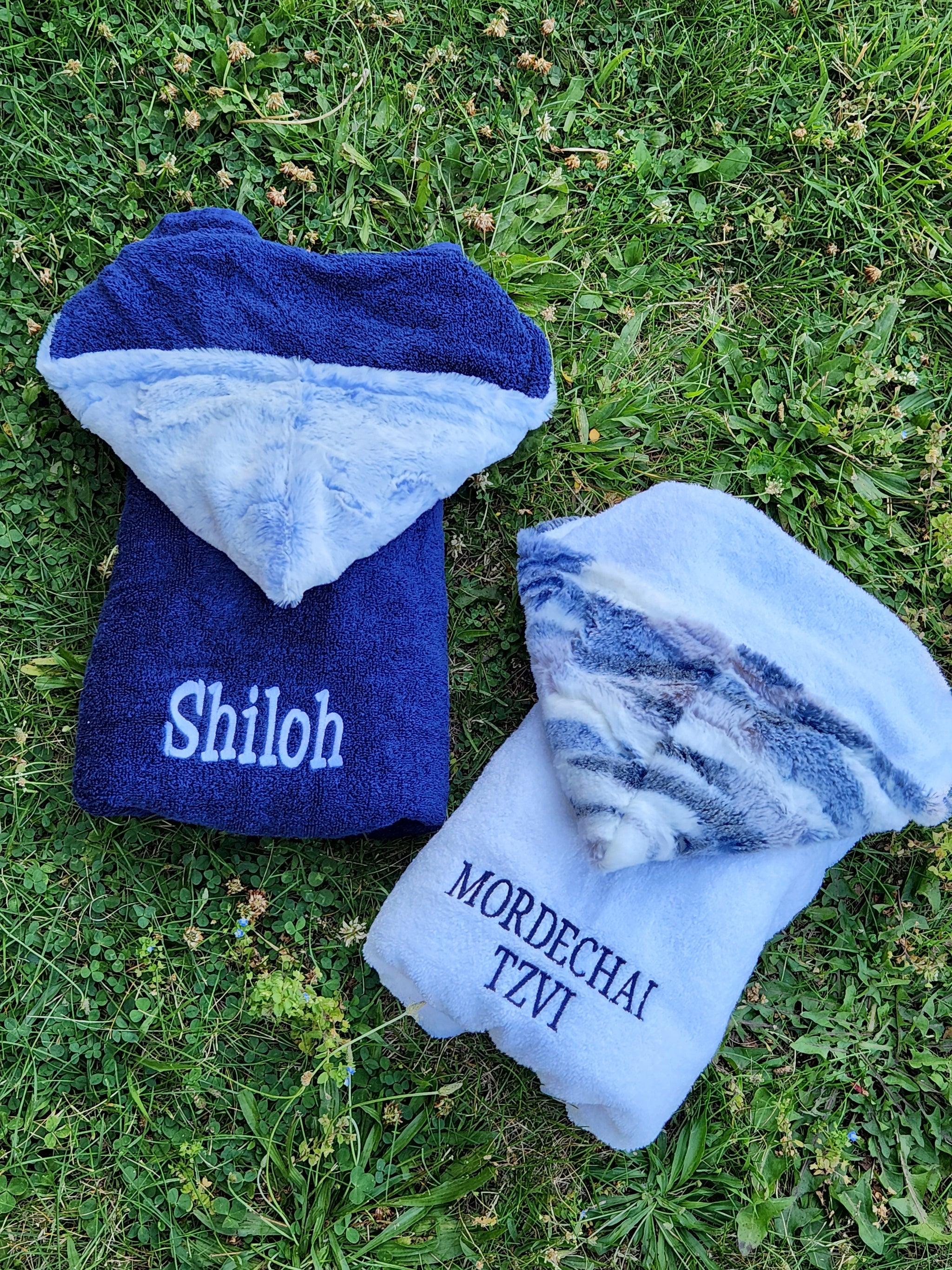 Himalayas Navy Boys Hooded Towel