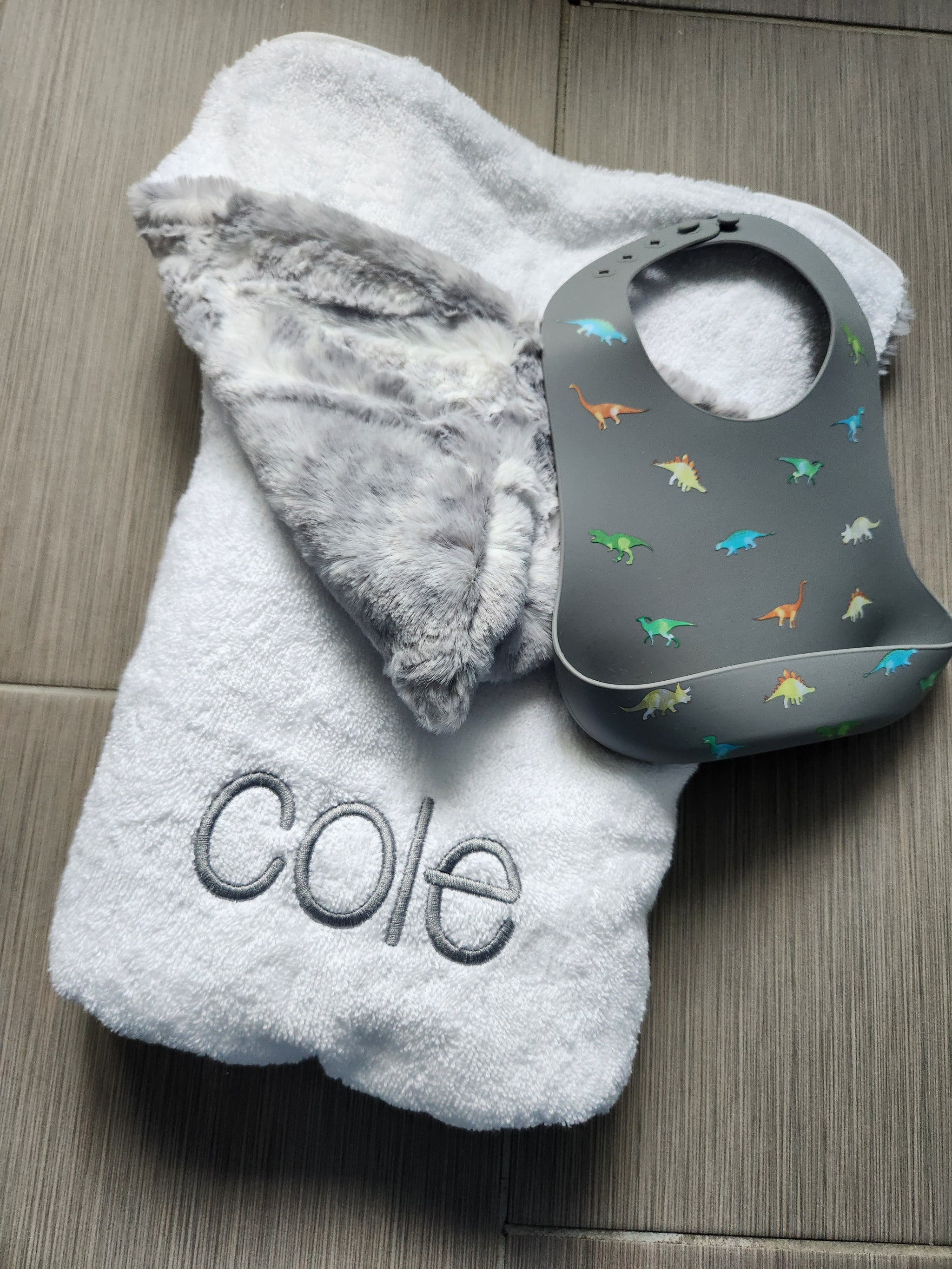 Cibirian Gray Hooded Girls Boys Towel