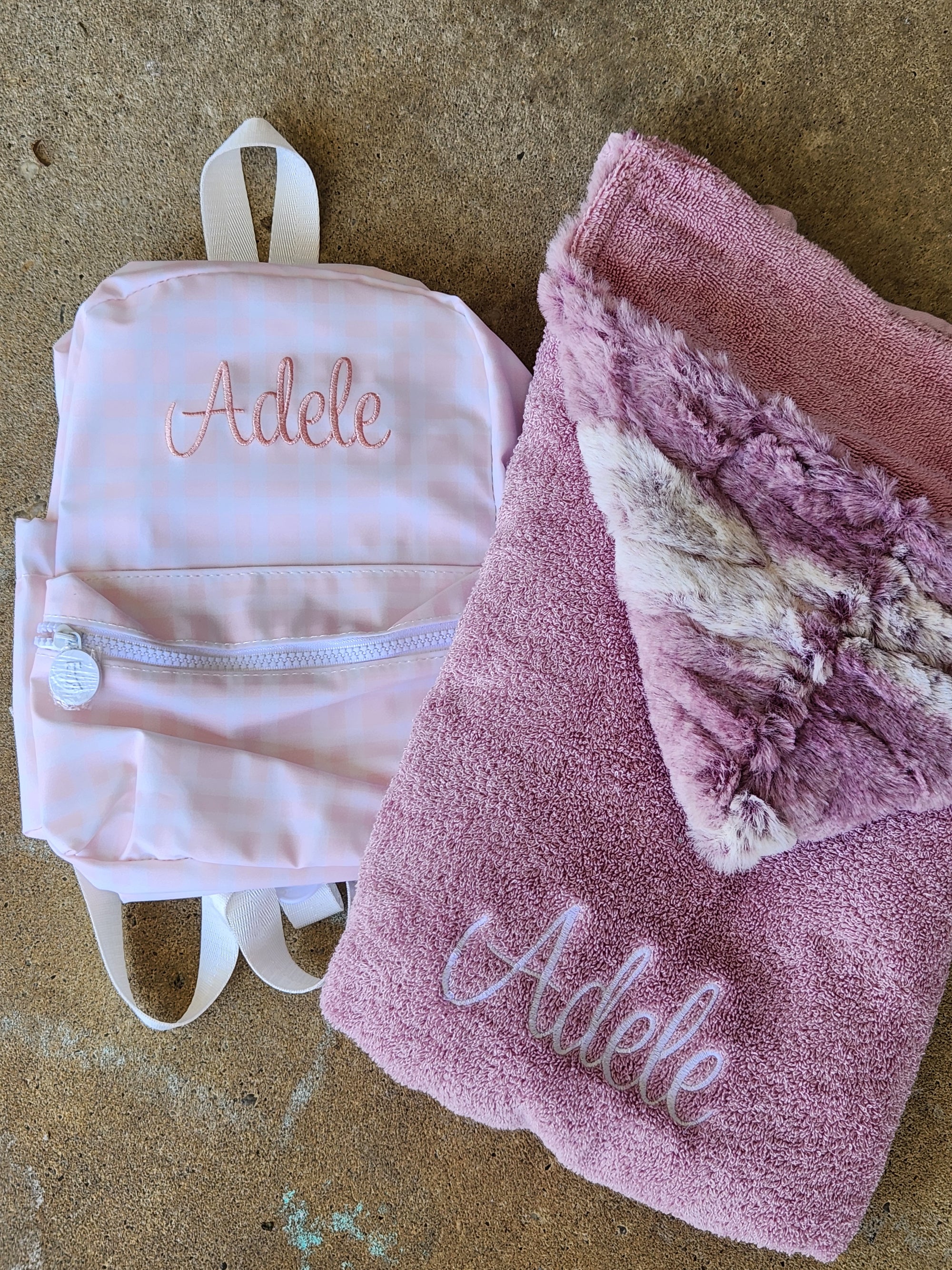 Pink Pimlico Plaid Mini Backpack