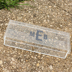 Rectangle lucite container with lid