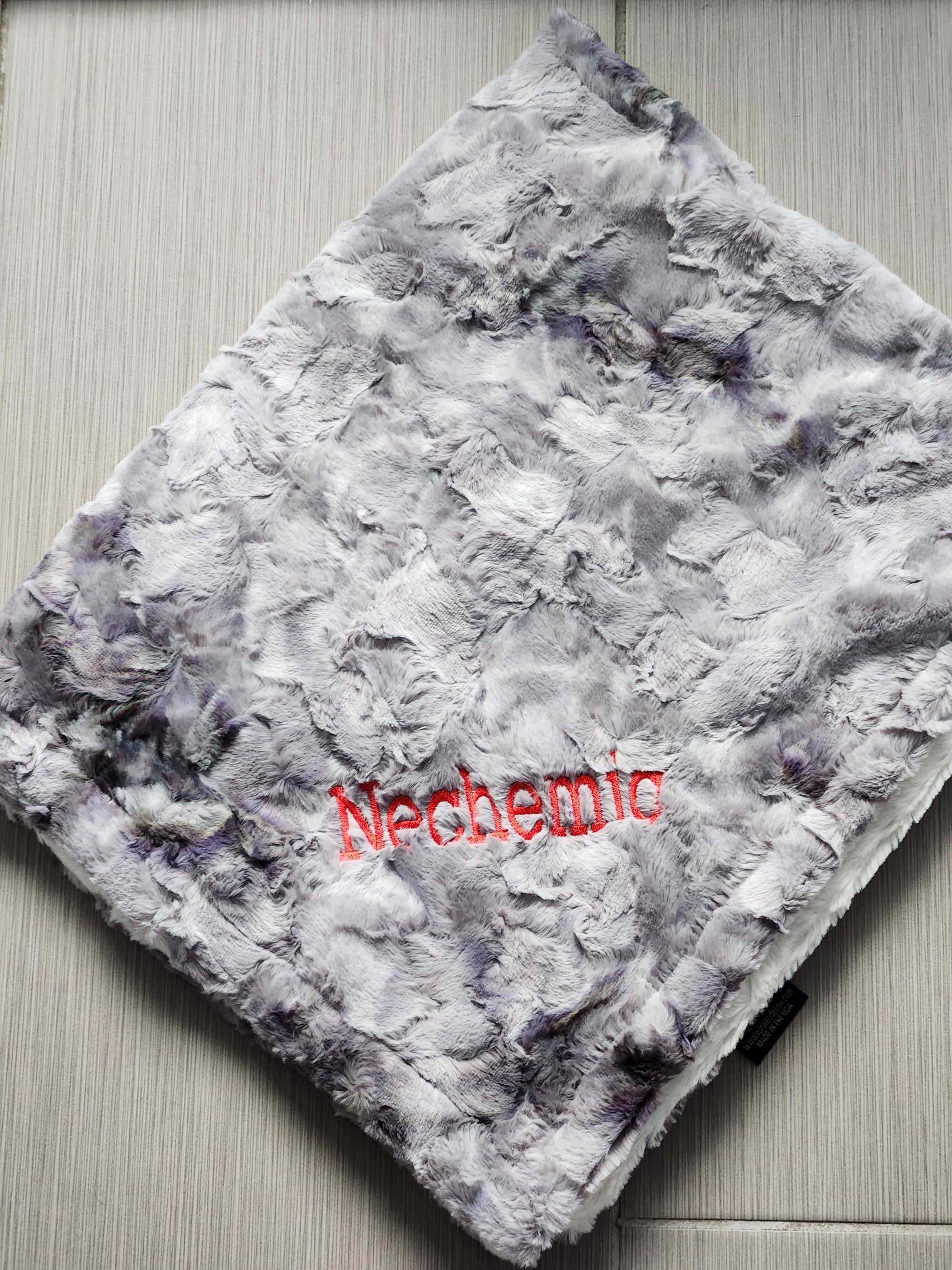 Smokey Clouds Boys Girls Minky Blanket