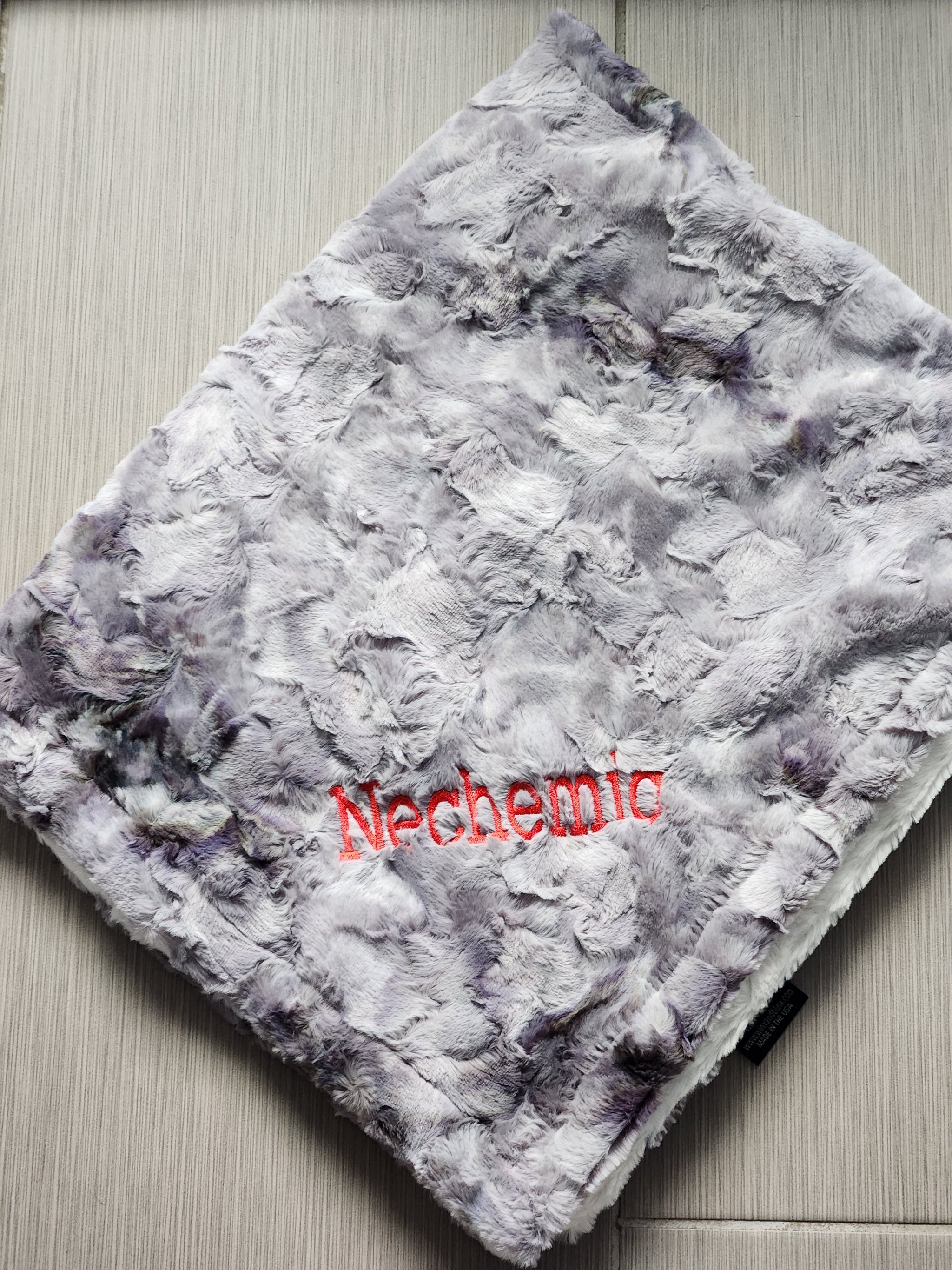 Smokey Clouds Boys Girls Minky Blanket