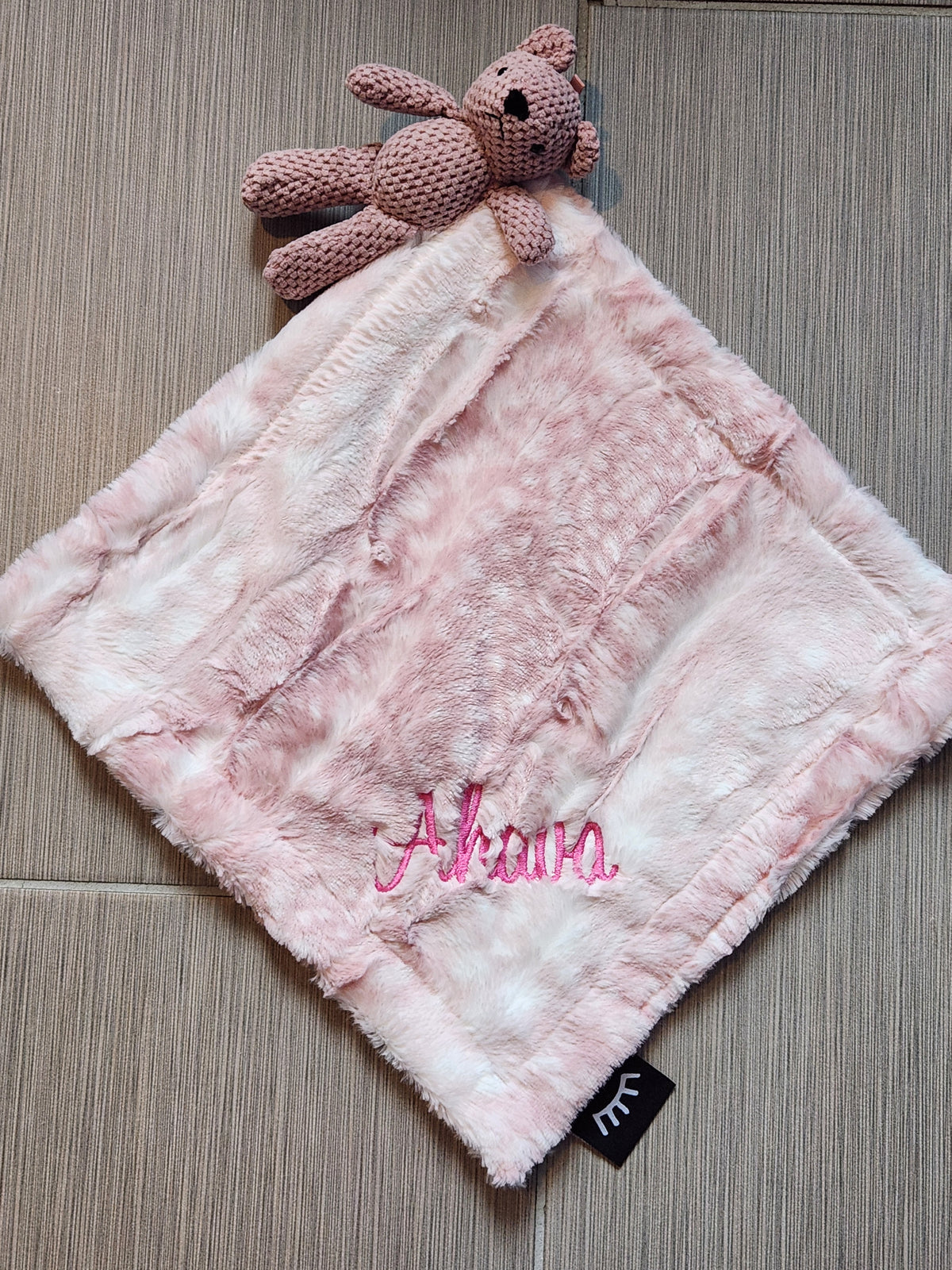 Cibirian Mauve Bear Minky Girls Lovie