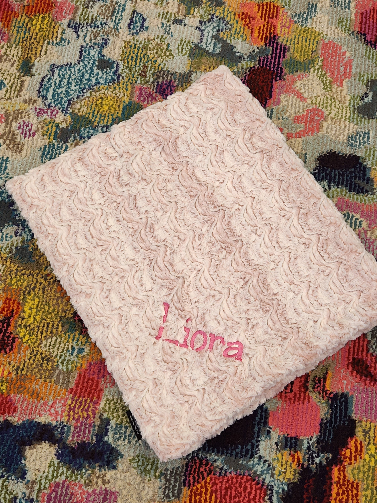 Princess Pink Girls Minky Blanket