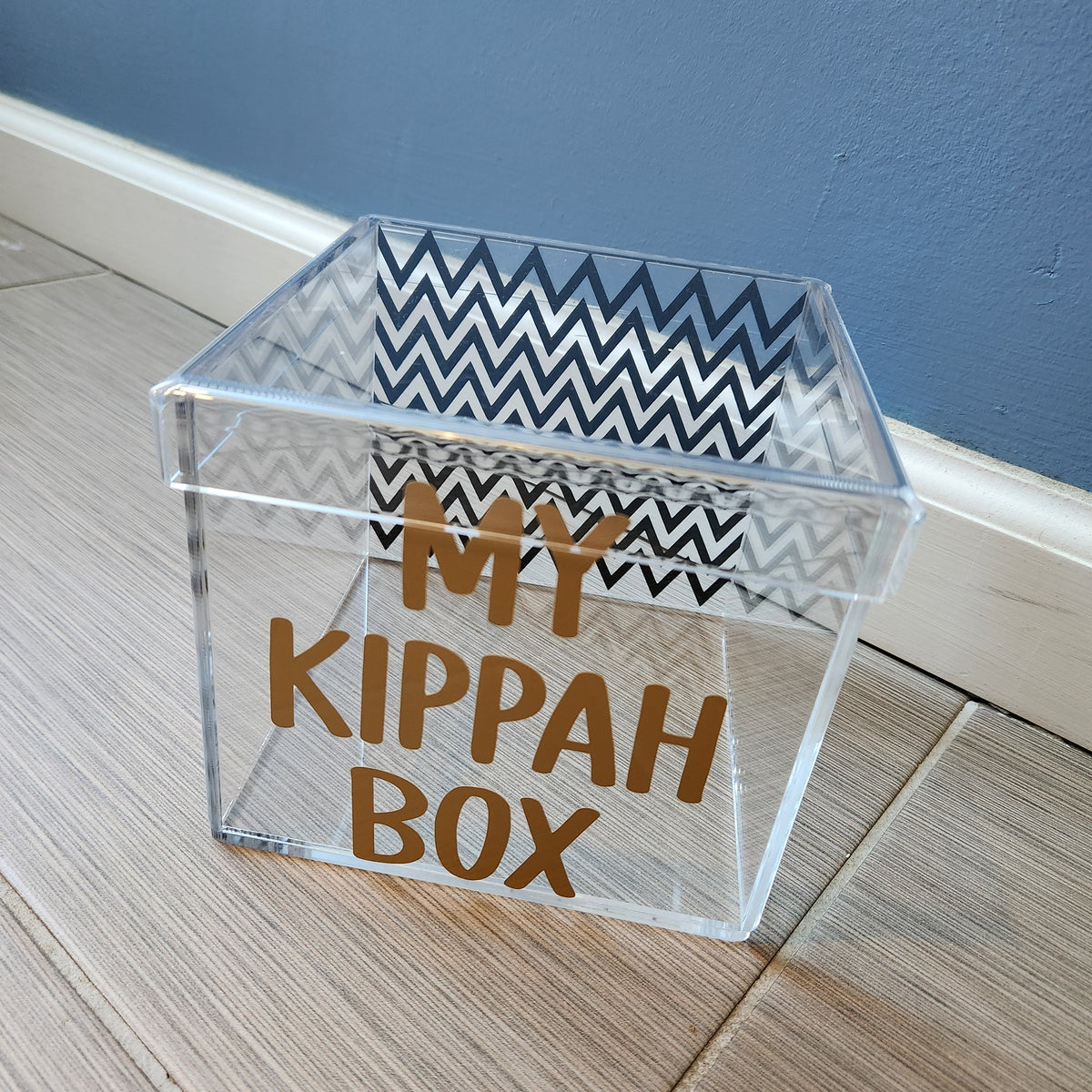 Classic Chevron Lucite Box