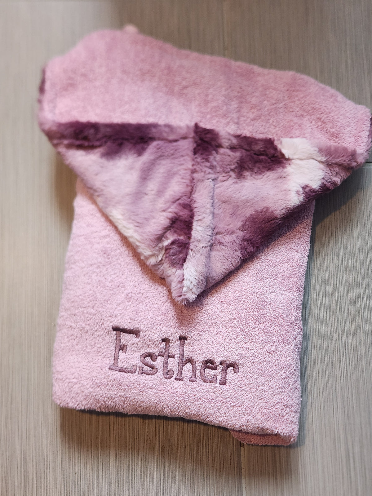 Smoothy Pink Girls Hooded Towel