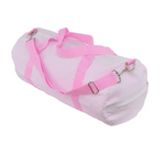 Pink Seersucker Weekender Duffle