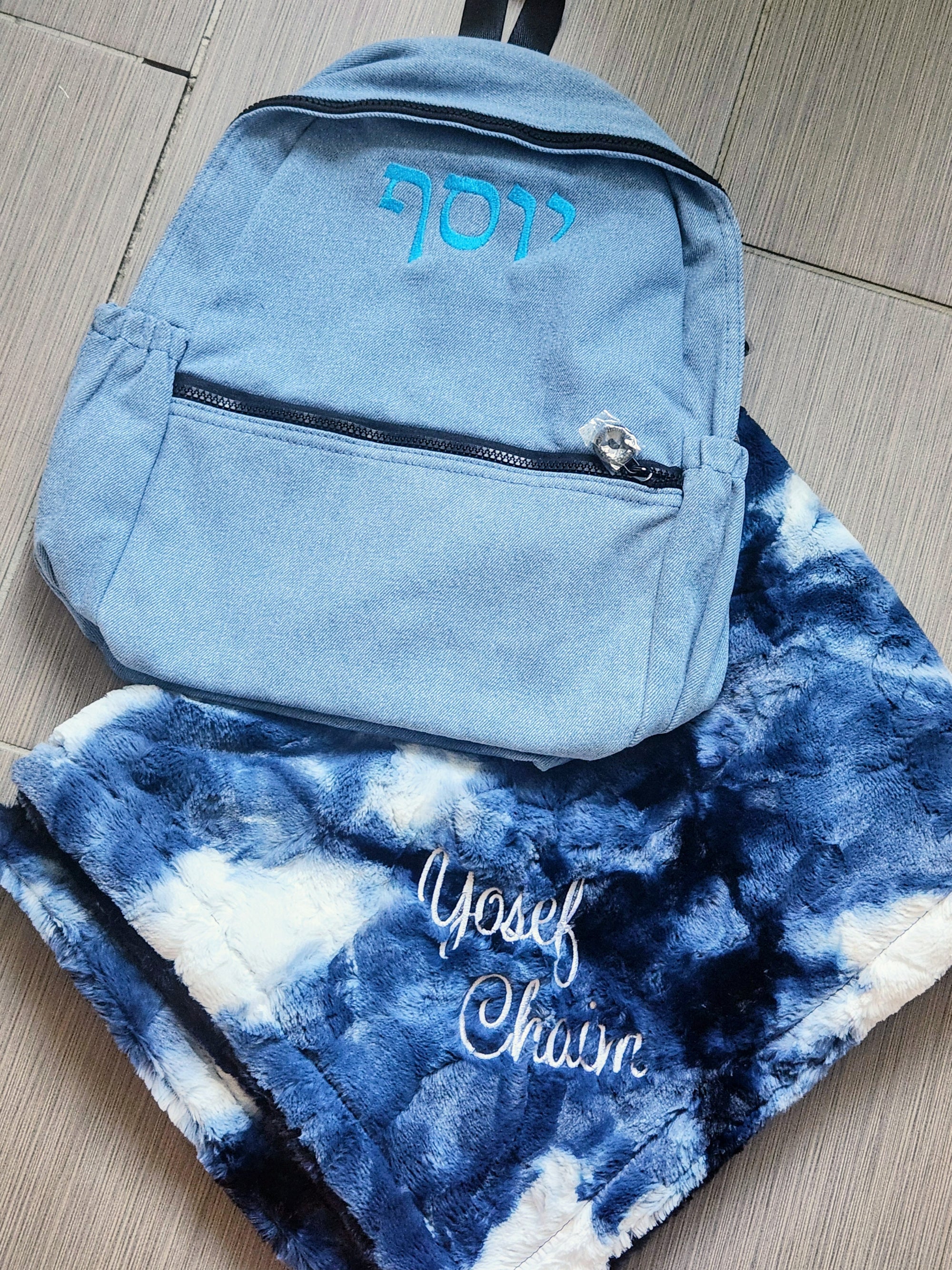 Sorbet Navy Boys Blanket